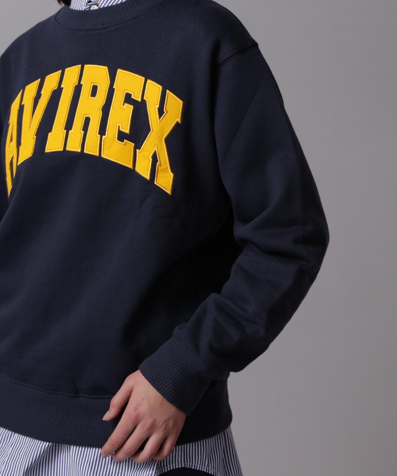 《DAILY/デイリー》CREW NECK L/S SWEAT LOGO / クルーネック ロングスリーブ スウェット / AVIREX /