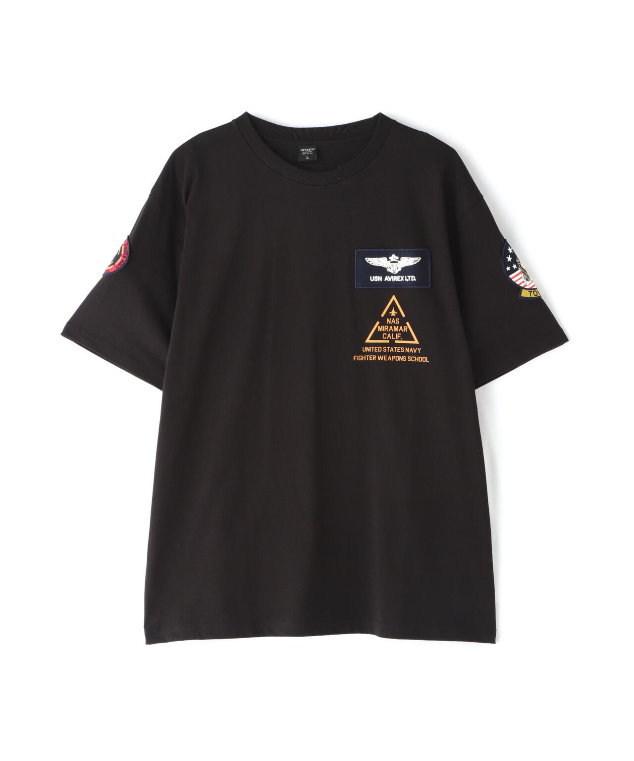 TOP GUN PATCH & PRINT T-SHIRT / トップガン パッチ & プリント Tシャツ