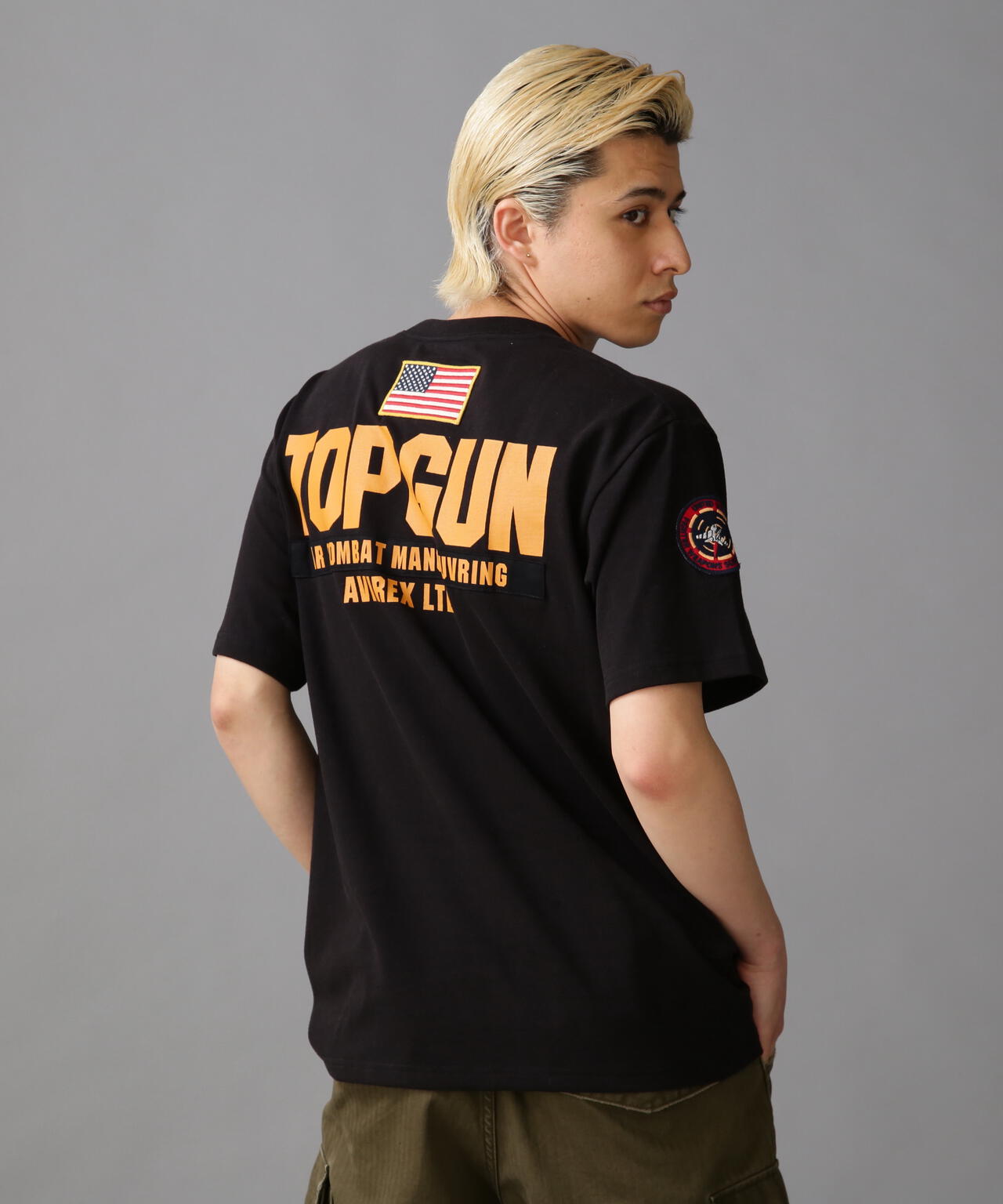TOP GUN PATCH & PRINT T-SHIRT / トップガン パッチ & プリント Tシャツ