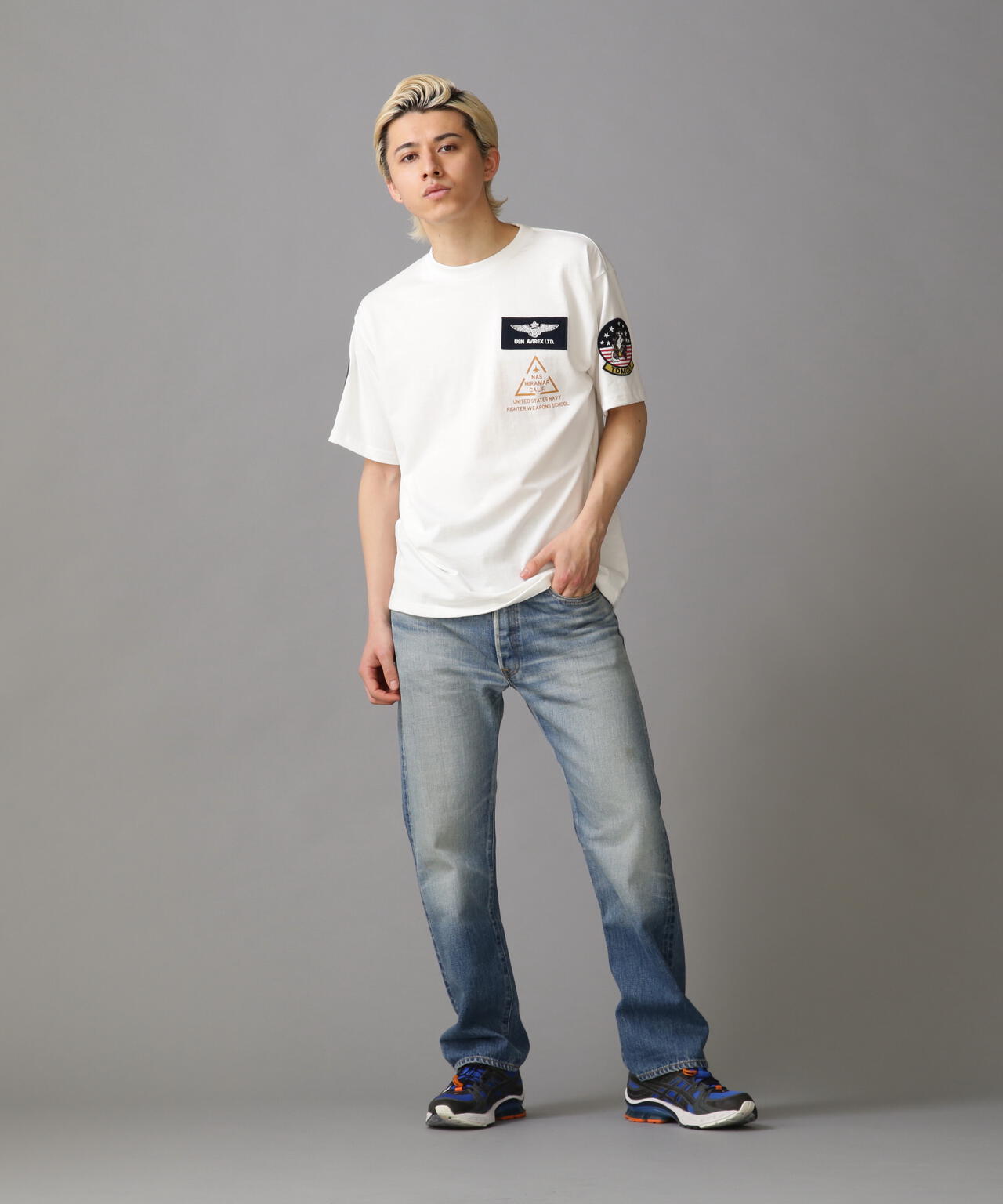 TOP GUN PATCH & PRINT T-SHIRT / トップガン パッチ & プリント Tシャツ