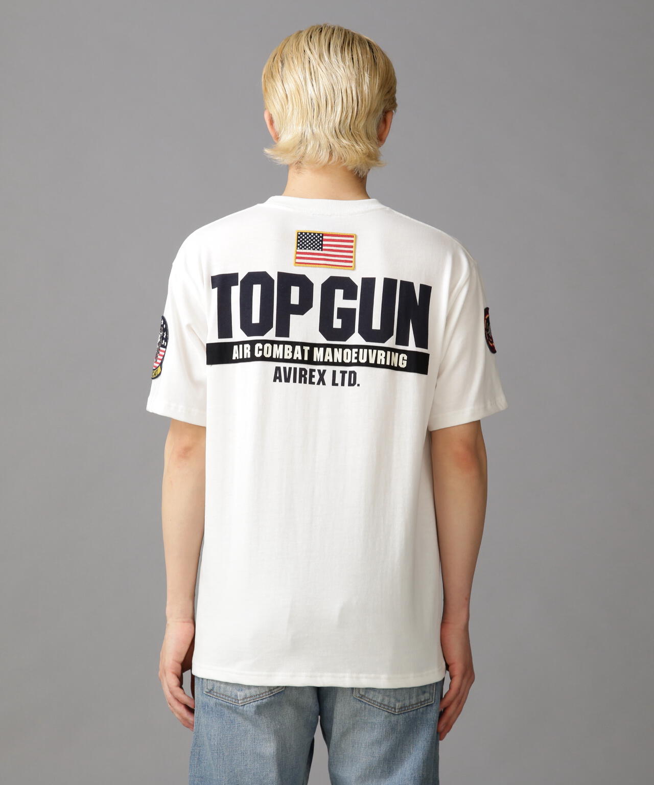 TOP GUN PATCH & PRINT T-SHIRT / トップガン パッチ & プリント Tシャツ