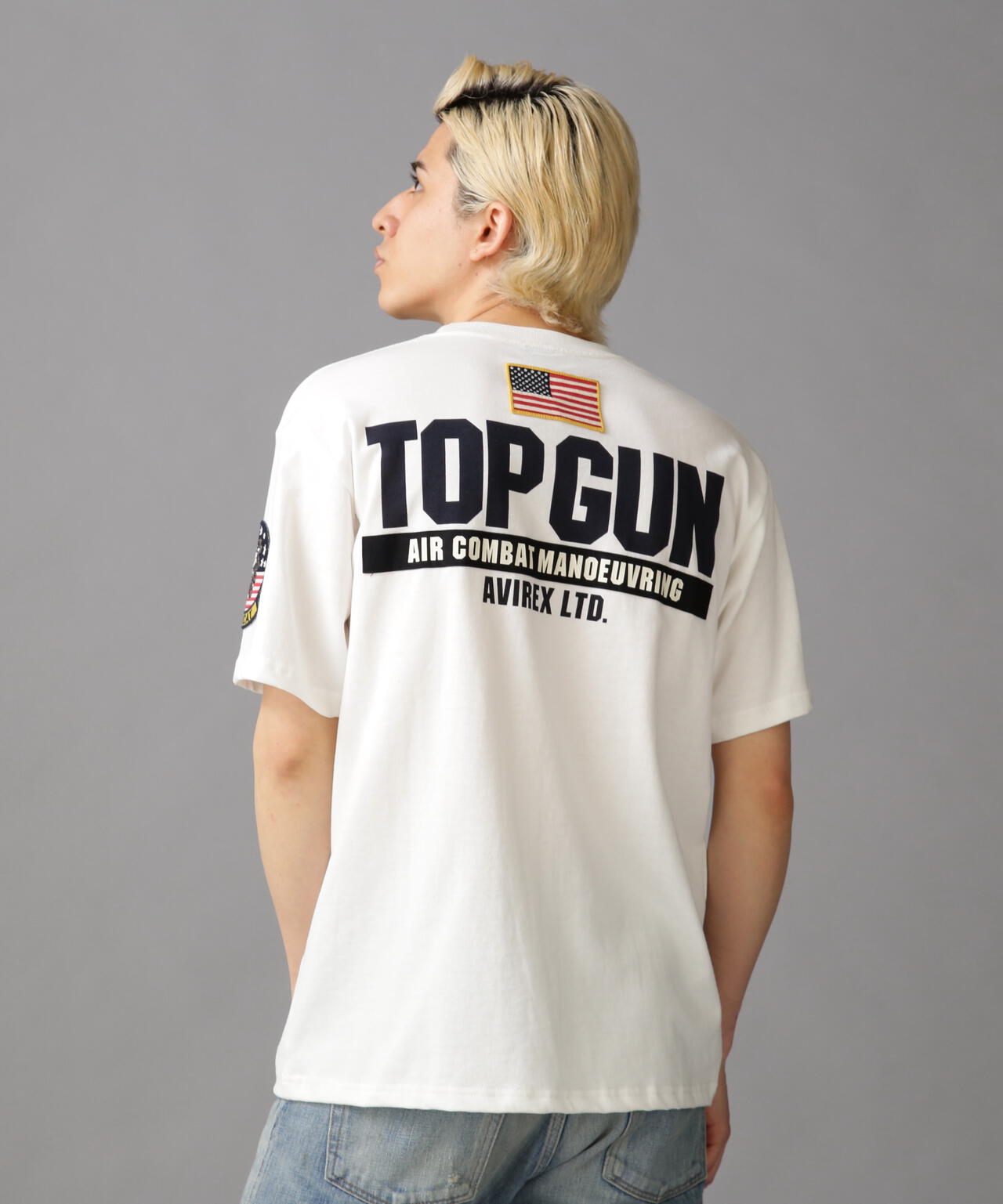 TOP GUN PATCH & PRINT T-SHIRT / トップガン パッチ & プリント Tシャツ