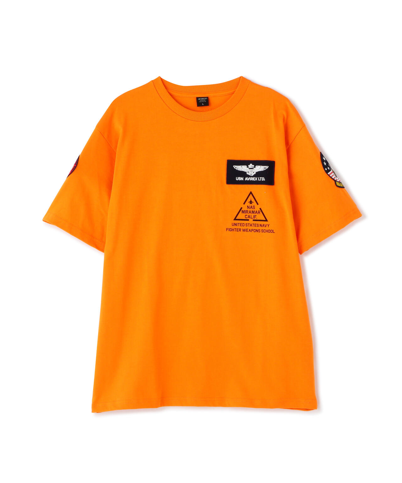 TOP GUN PATCH & PRINT T-SHIRT / トップガン パッチ & プリント Tシャツ
