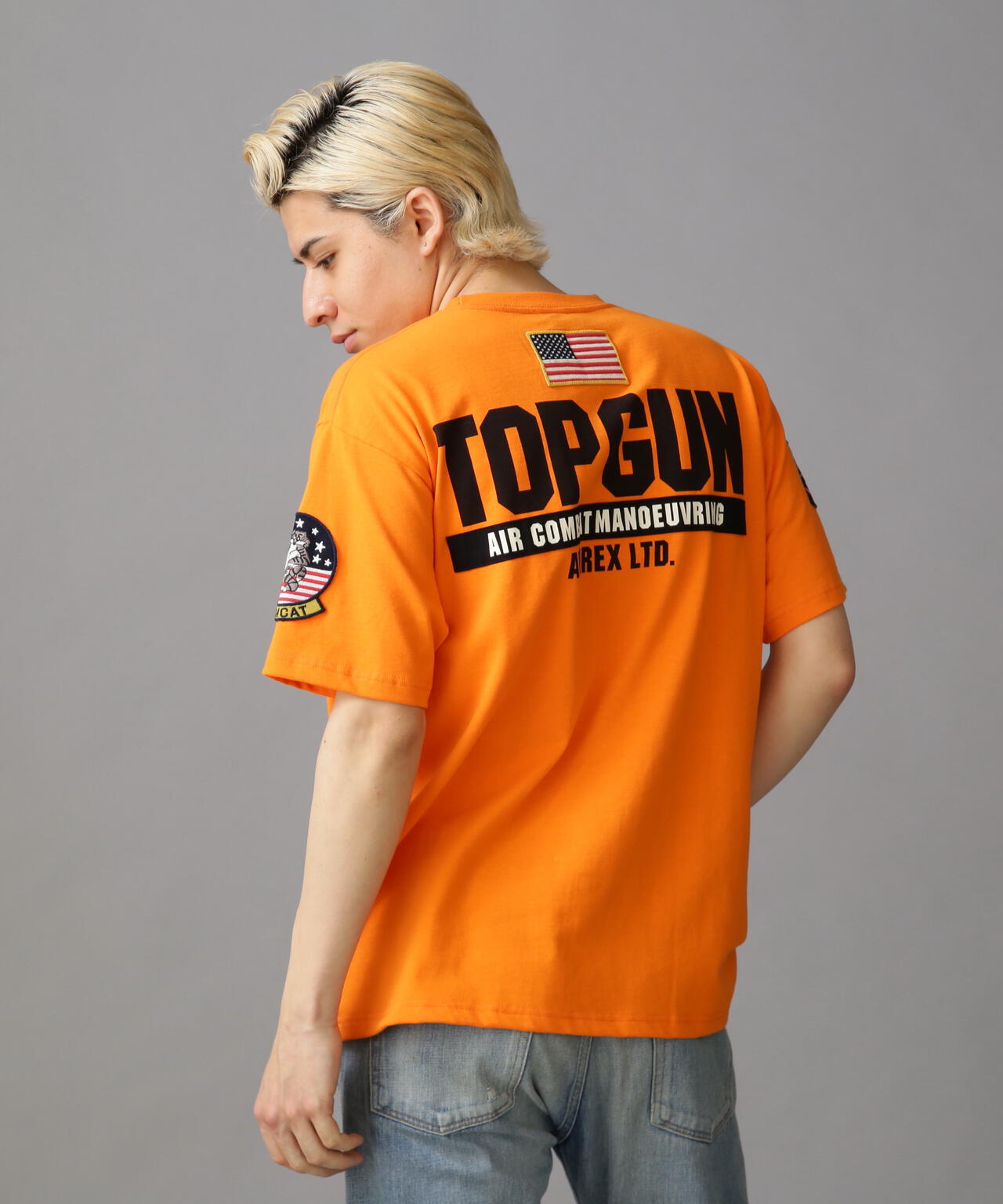 TOP GUN PATCH & PRINT T-SHIRT / トップガン パッチ & プリント Tシャツ