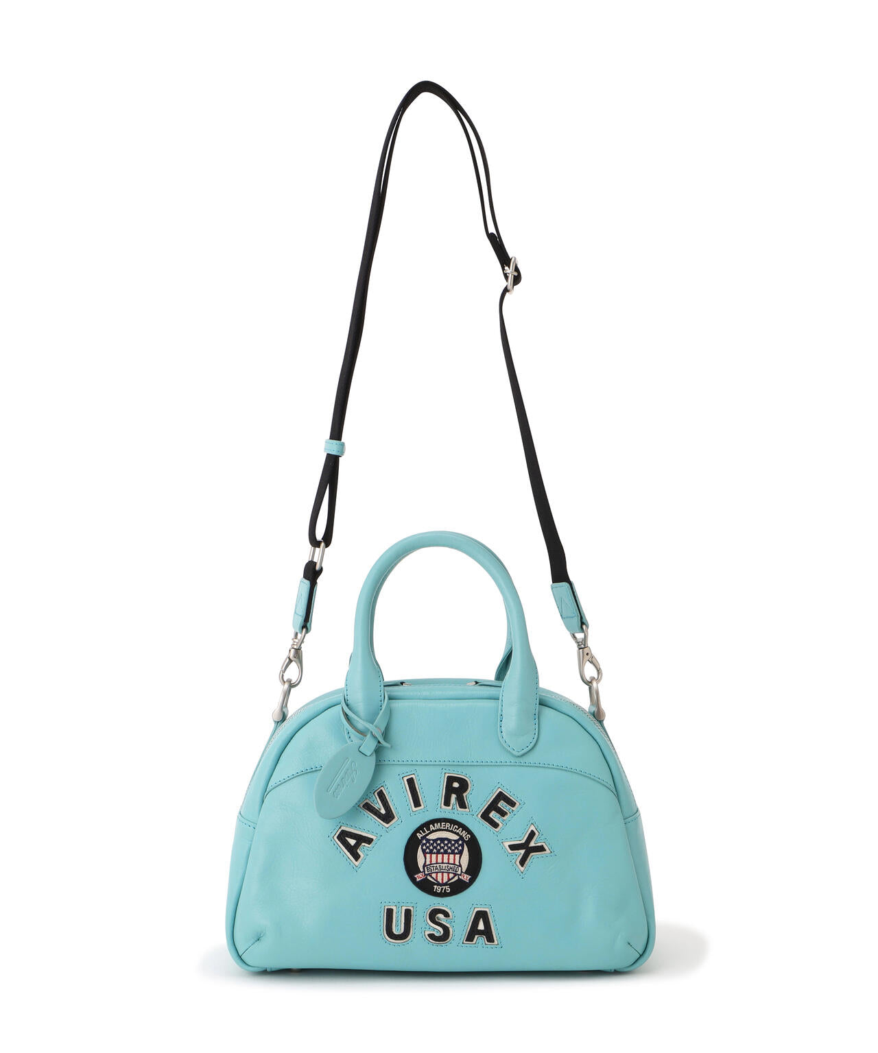 《直営店限定》VARSITY LEATHER MINI-BOSTON BAG/ バーシティー レザー ミニ ボストンバッグ/AVX5625