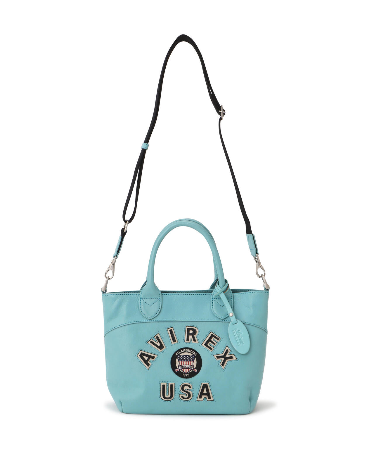 バーシティー レザー ミニ トートバッグ/VARSITY LEATHER MINI TOTE BAG/AVX5626