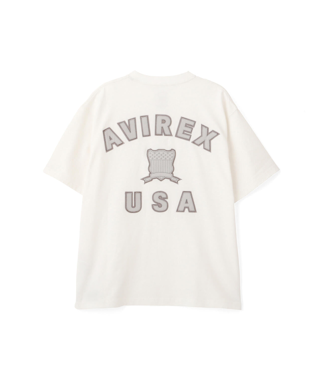 《直営店限定》SIGNATURE VARSITY LEATHER LOGO T-SHIRT / シグネチャー バーシティ レザー ロゴ Tシ