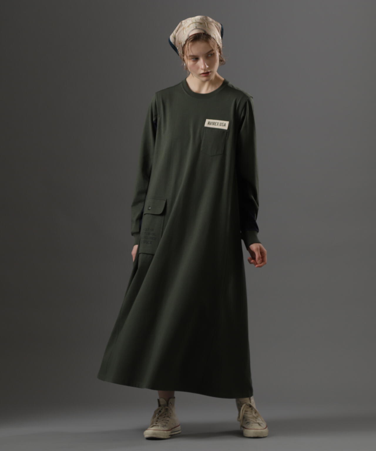 DIFFERENT FABRICS FATIGUE DRESS/ディファレントファブリックファティー