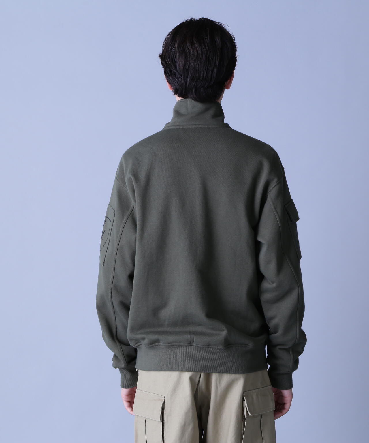 FATIGUE STAND ZIPUP SWEAT / ファティーグ ジップアップ スウェット / AVIREX / アヴィレックス