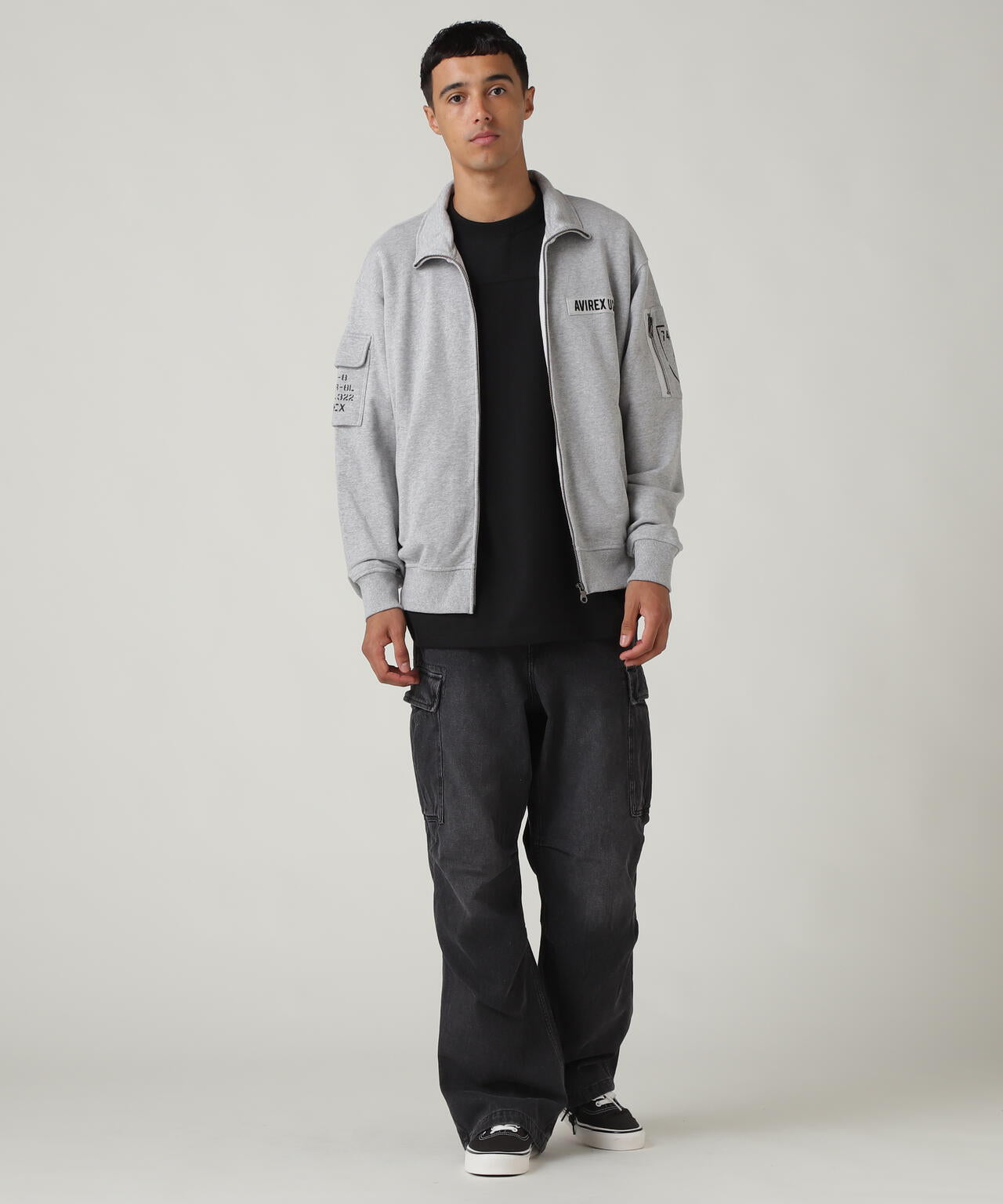 FATIGUE STAND ZIPUP SWEAT / ファティーグ ジップアップ スウェット / AVIREX / アヴィレックス