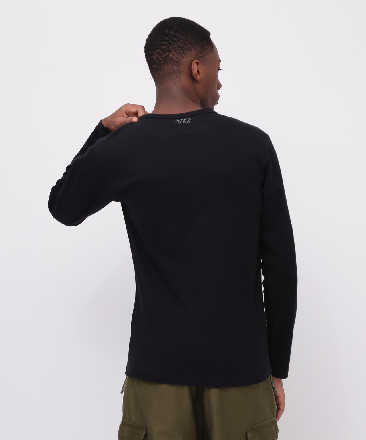 《DAILY/デイリー》RIB L/S CREW NECK T-SHIRT