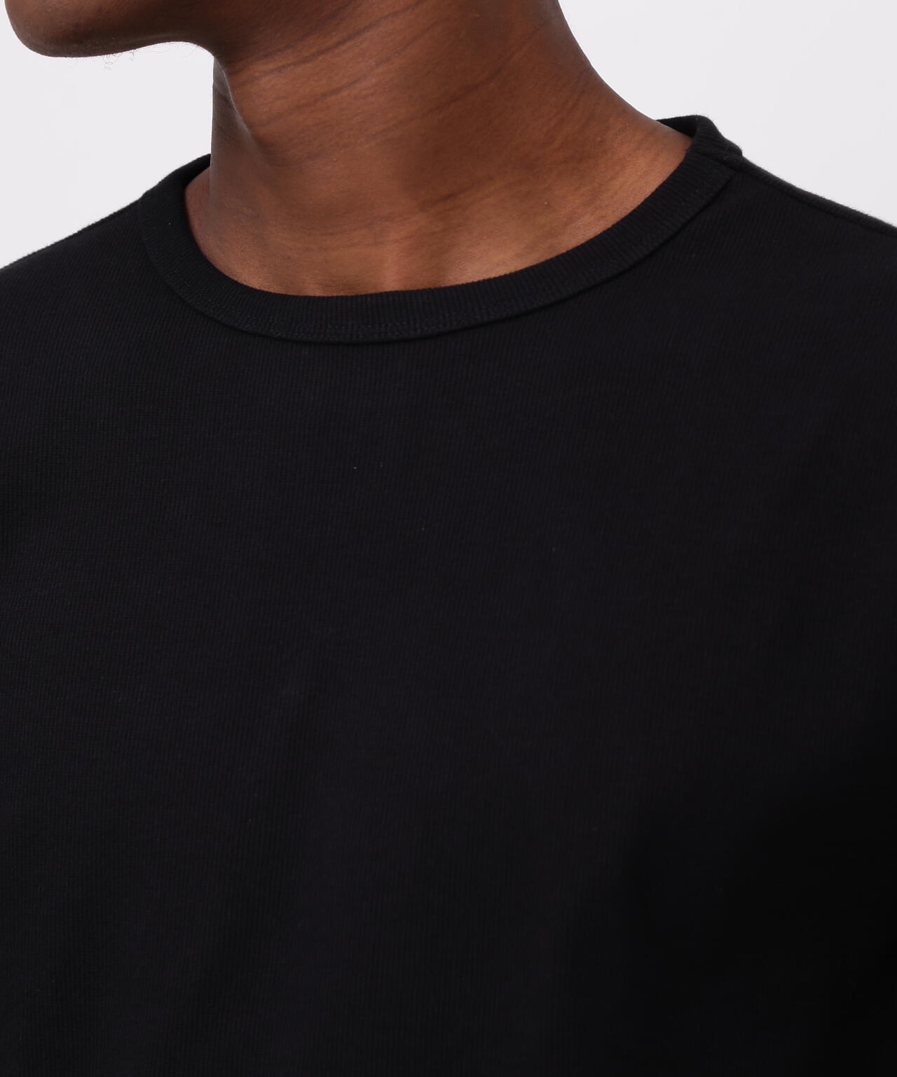 《DAILY/デイリー》RIB L/S CREW NECK T-SHIRT