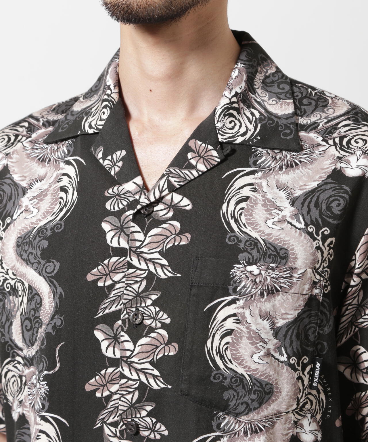 《WEB&DEPOT限定》ALOHA SHIRT DRAGON RISE / アロハシャツ ドラゴンライズ / AVIREX