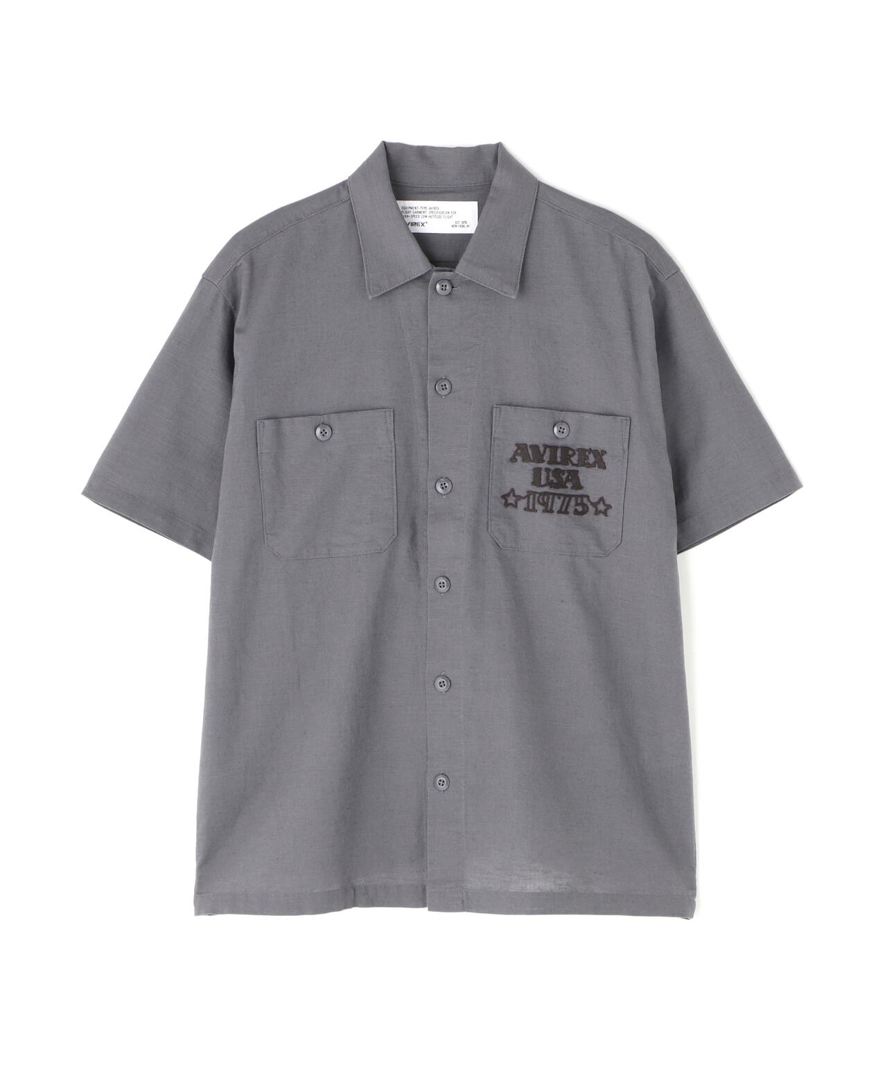 《WEB&DEPOT限定》COTTON LINEN SHIRT "BLUE ANGELS" / コットンリネンシャツ ブルーエンジェルス