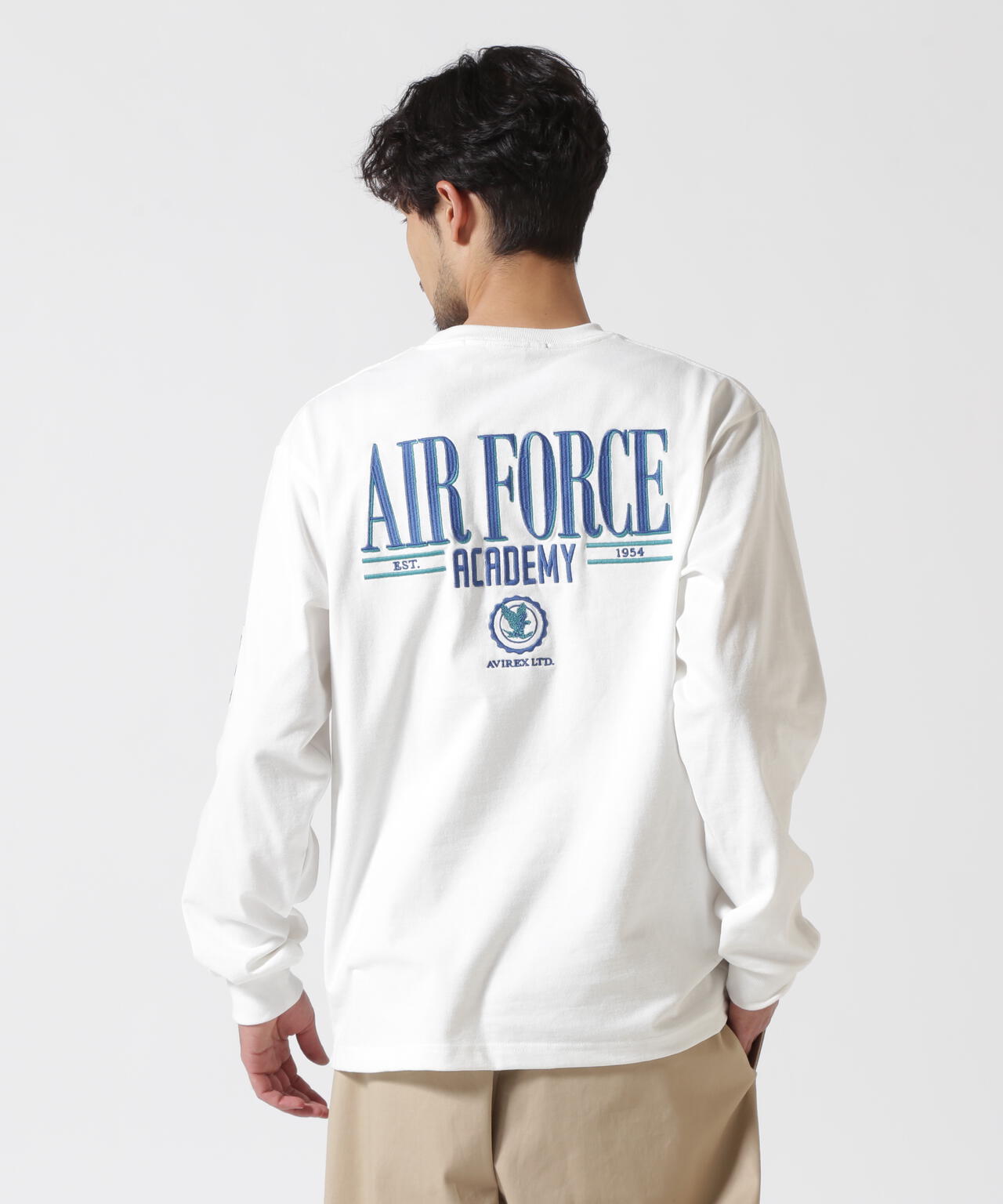 USAFA EMBROIDERY T-SHIRT / USAFA エンブロイダリー 長袖Tシャツ / AVIREX / アヴィレックス
