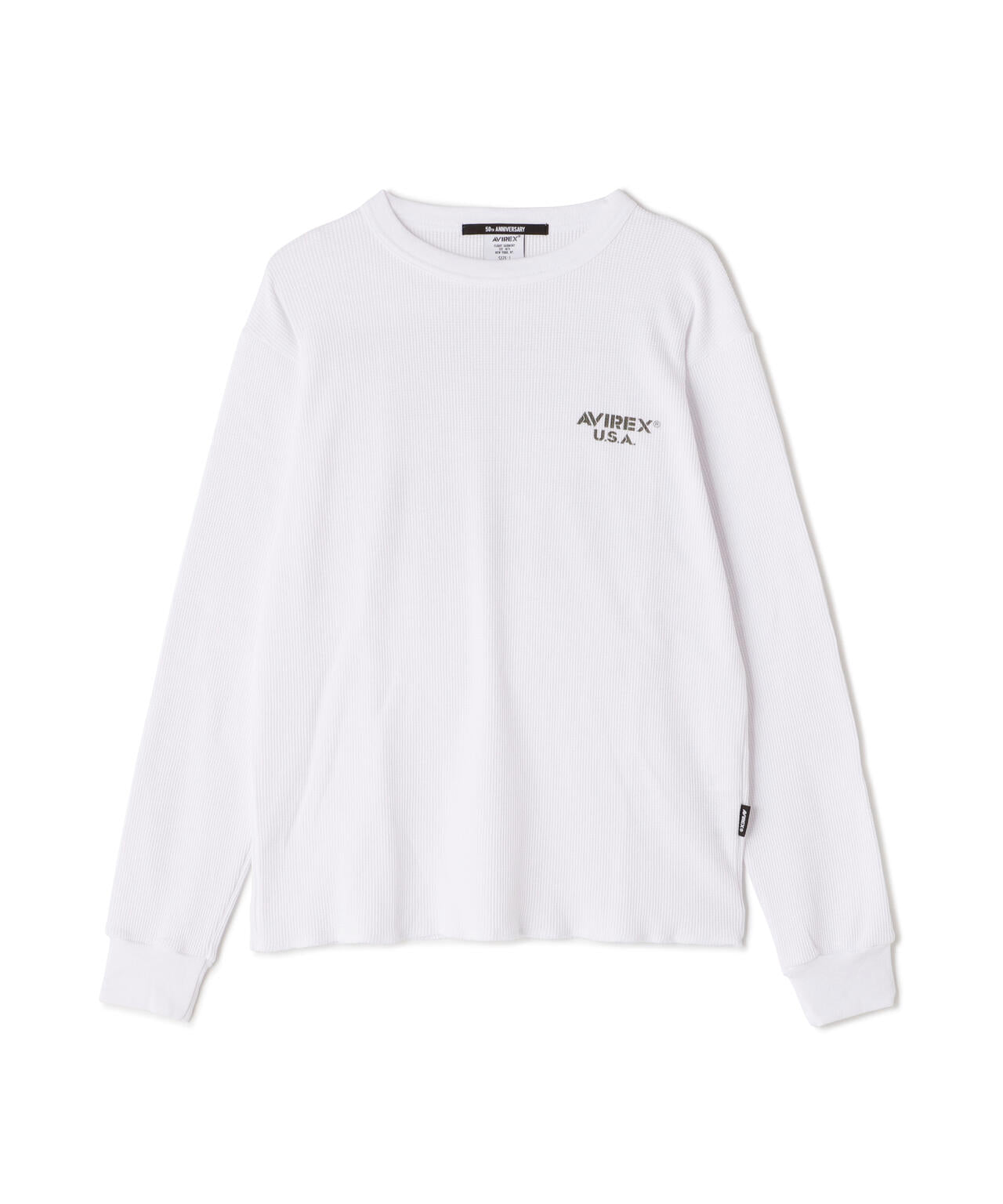 MINI WAFFLE T-SHIRT / ミニワッフル 長袖Tシャツ / AVIREX / アヴィレックス