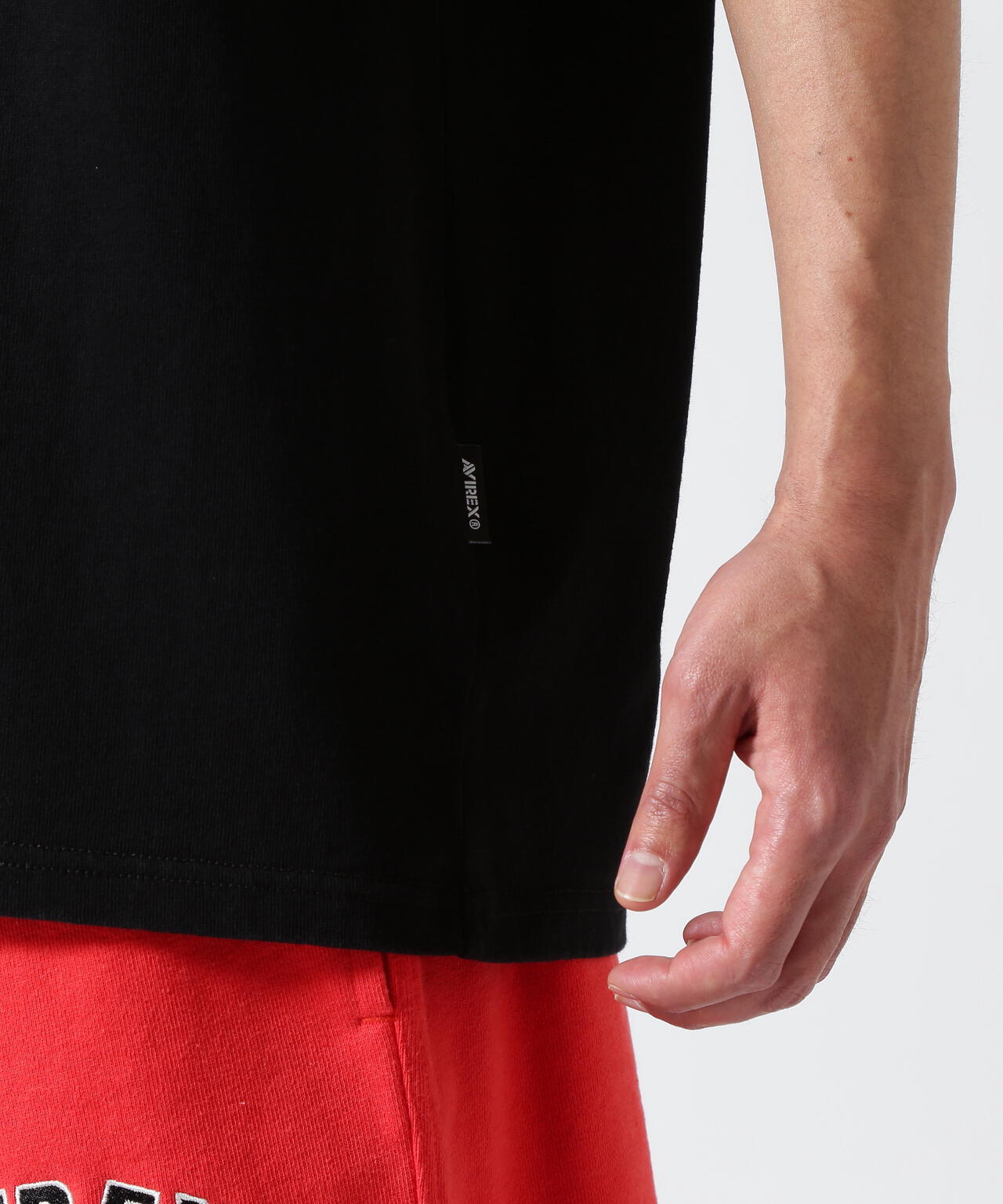 《50th Anniversary》LEATHER PATCHED VARSITY T-SHIRT / レザー パッチド バーシティ 半袖T