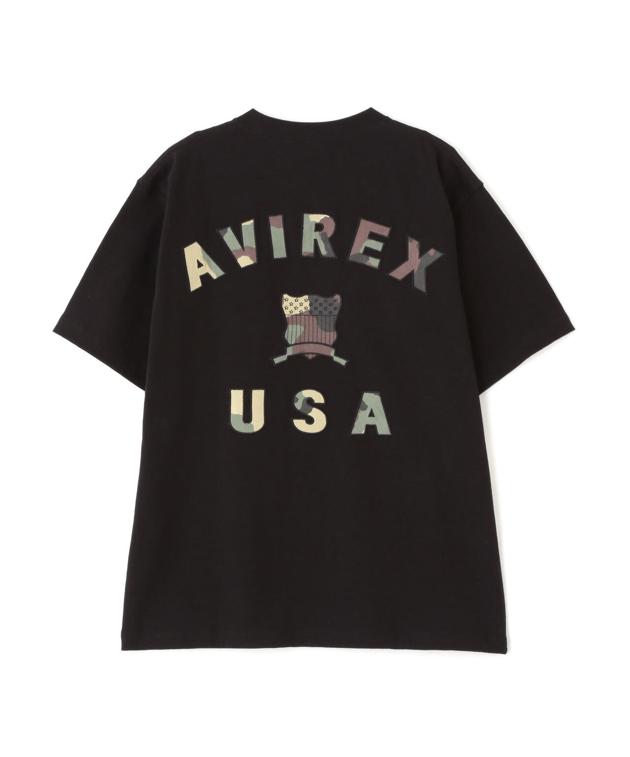 《直営店限定》VARSITY CAMO LOGO T-SHIRT / バーシティ カモ ロゴ 半袖Tシャツ / AVIREX