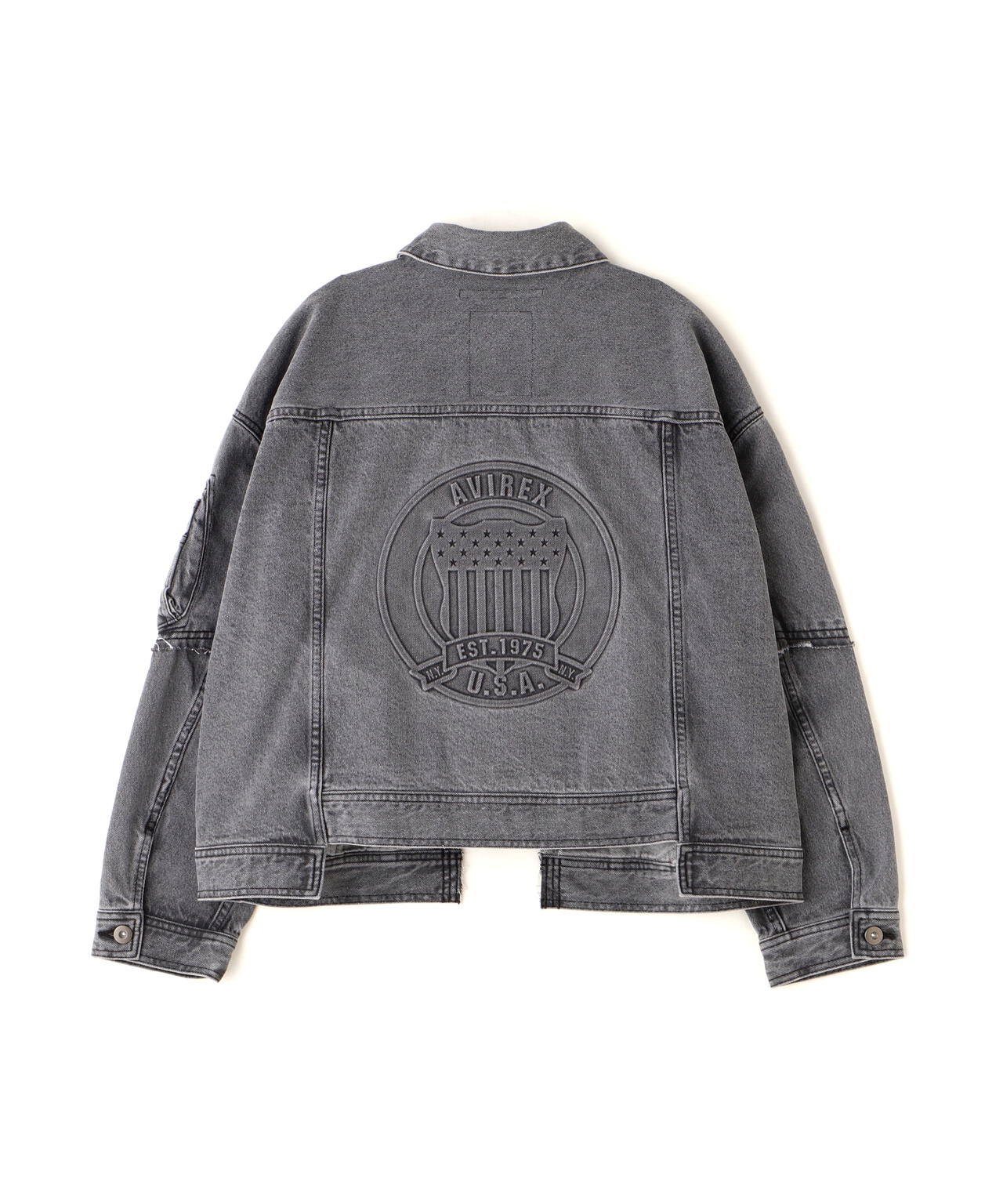 L/S EMBOSSING DENIM JACKET/エンボス デニムジャケット
