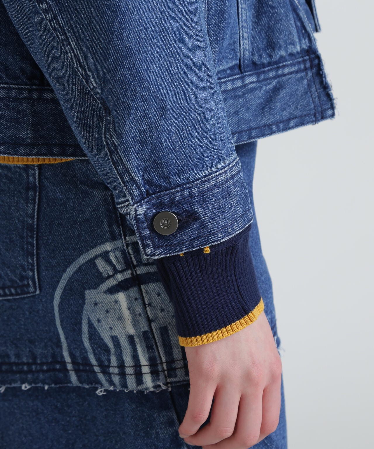 L/S EMBOSSING DENIM JACKET/エンボス デニムジャケット