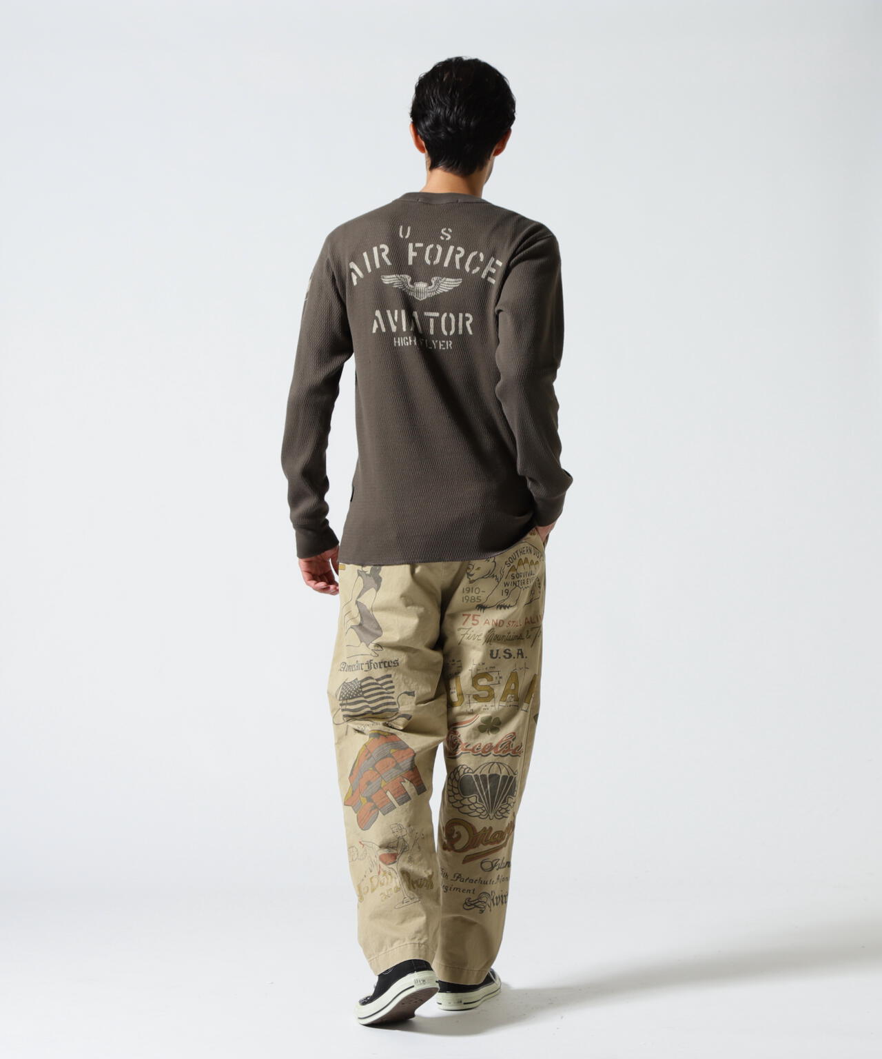 《RESTORE COLLECTION》60’s ARMY CHINO PANTS ”ARCHIVE GRAPHIC”