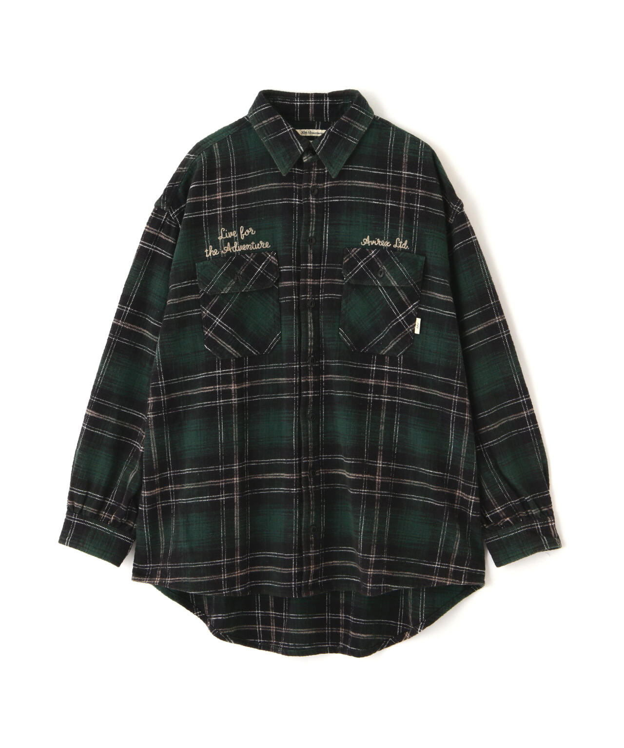 《WOMAN》EMBROIDERY CHECK SHIRT/刺繍チェックシャツ