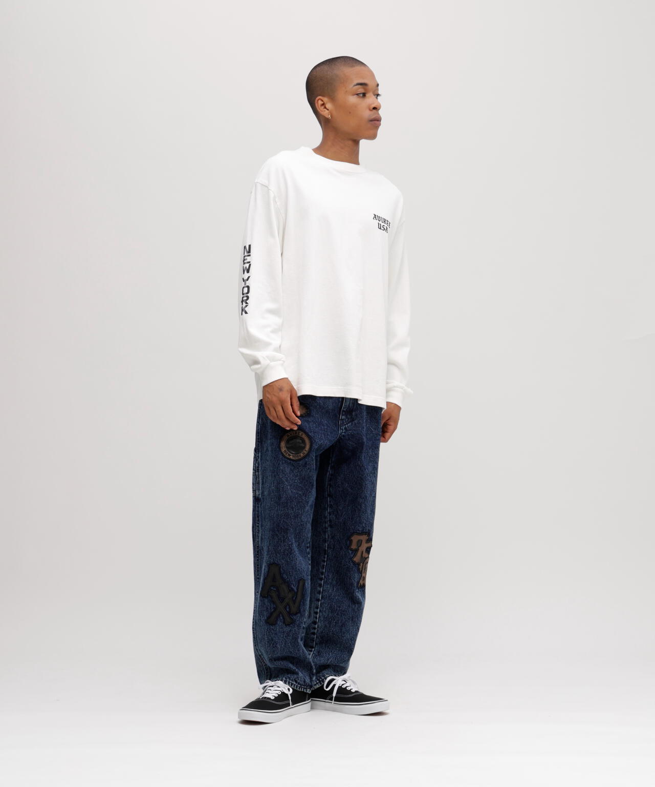 EMB L/S T-SHIRT AVIREX NYC