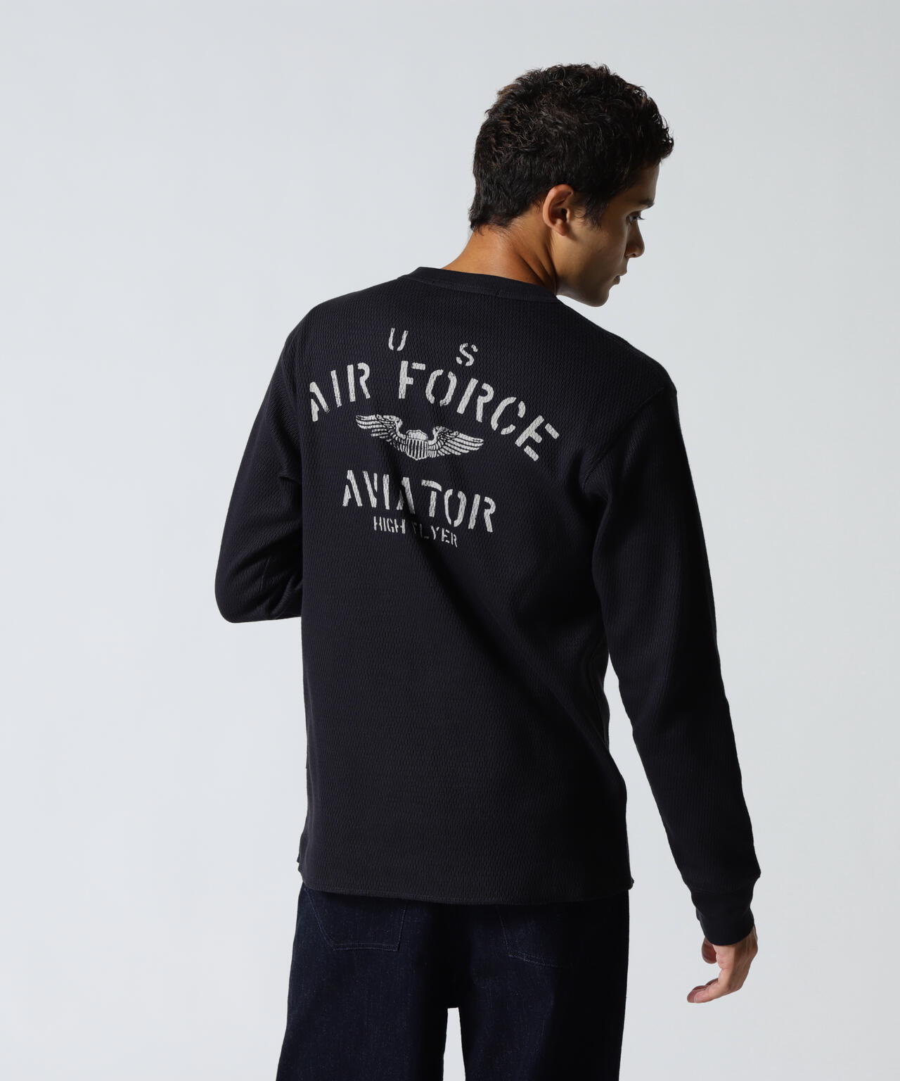 HONEYCOMB WAFFLE USAF L/S T-SHIRT