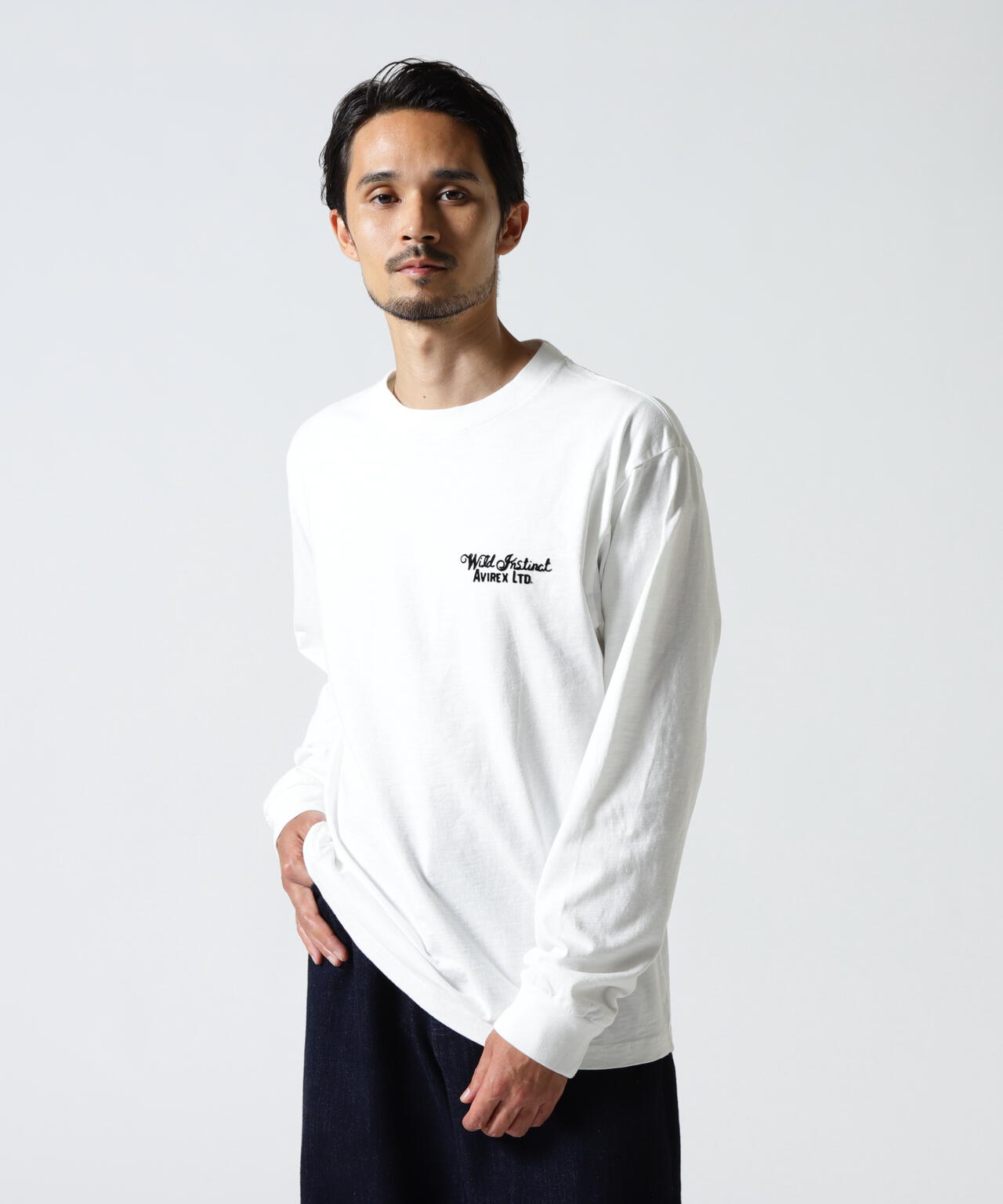 H.V. EAGLE SLUB L/S T-SHIRT