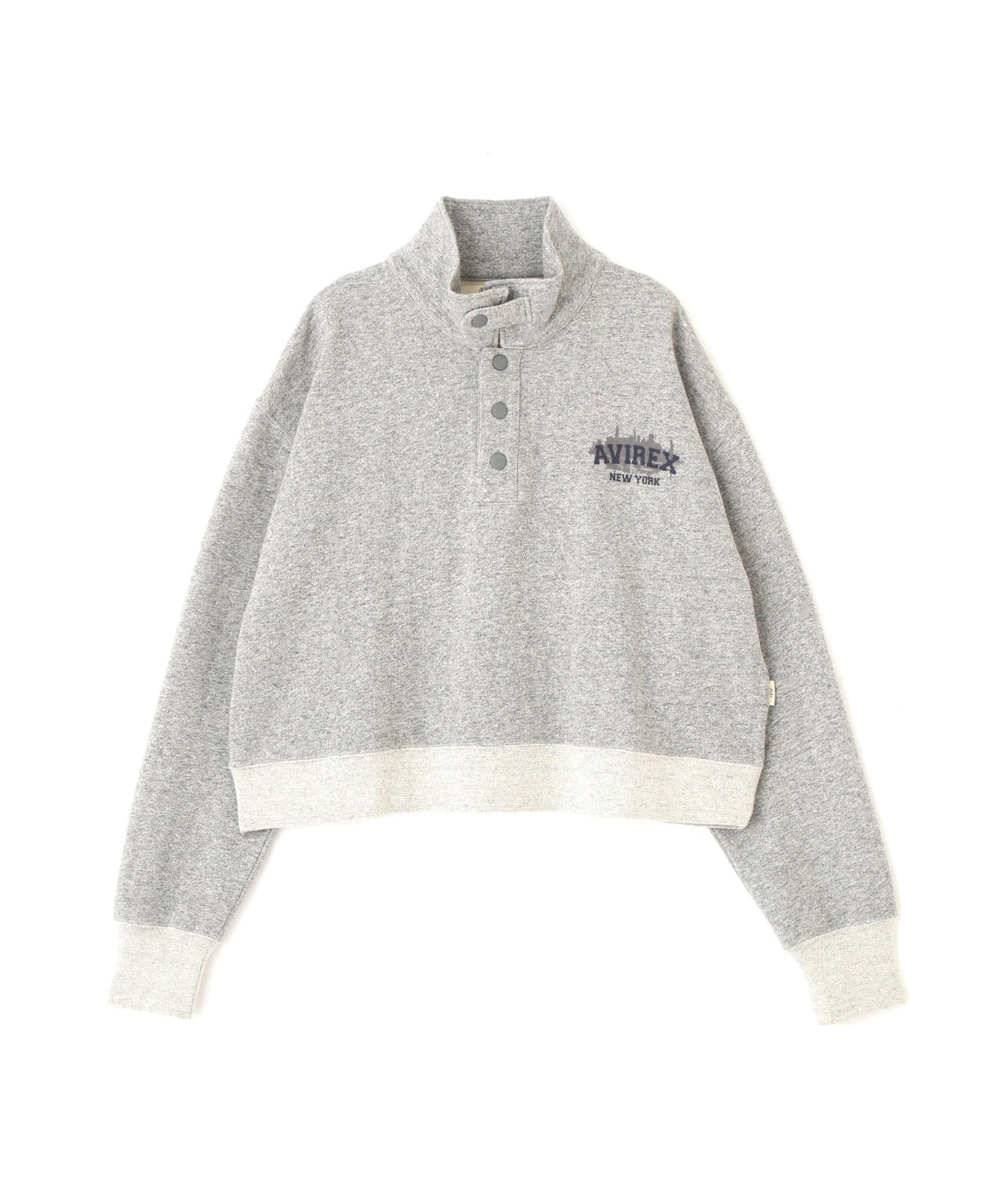 《WOMAN》HALF BUTTON VINTAGE SWEAT