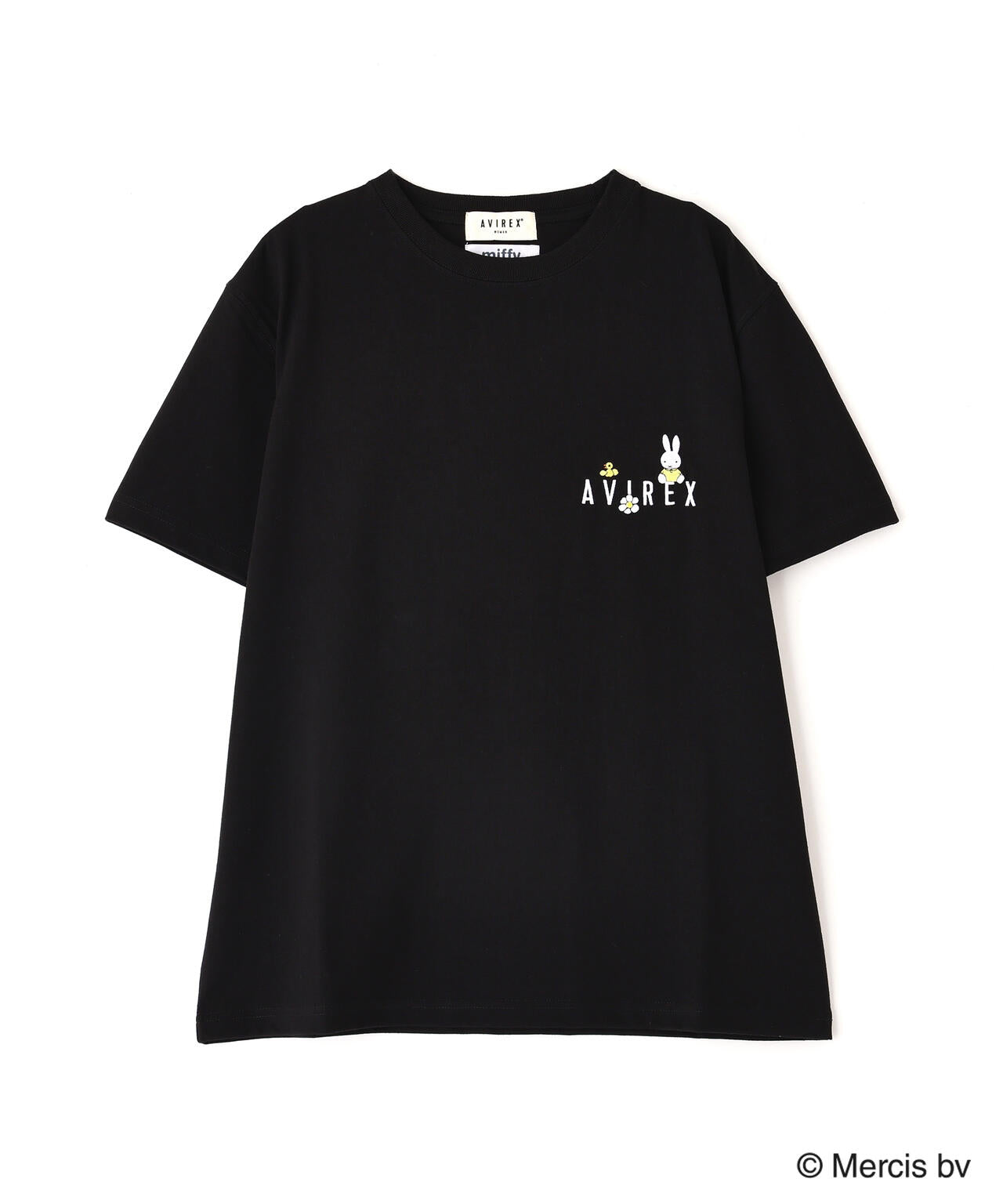 《AVIREX×miffy》WEB限定 EMBROIDERY T-SHIRT/アヴィレックス×ミッフィー 刺繍Tシャツ