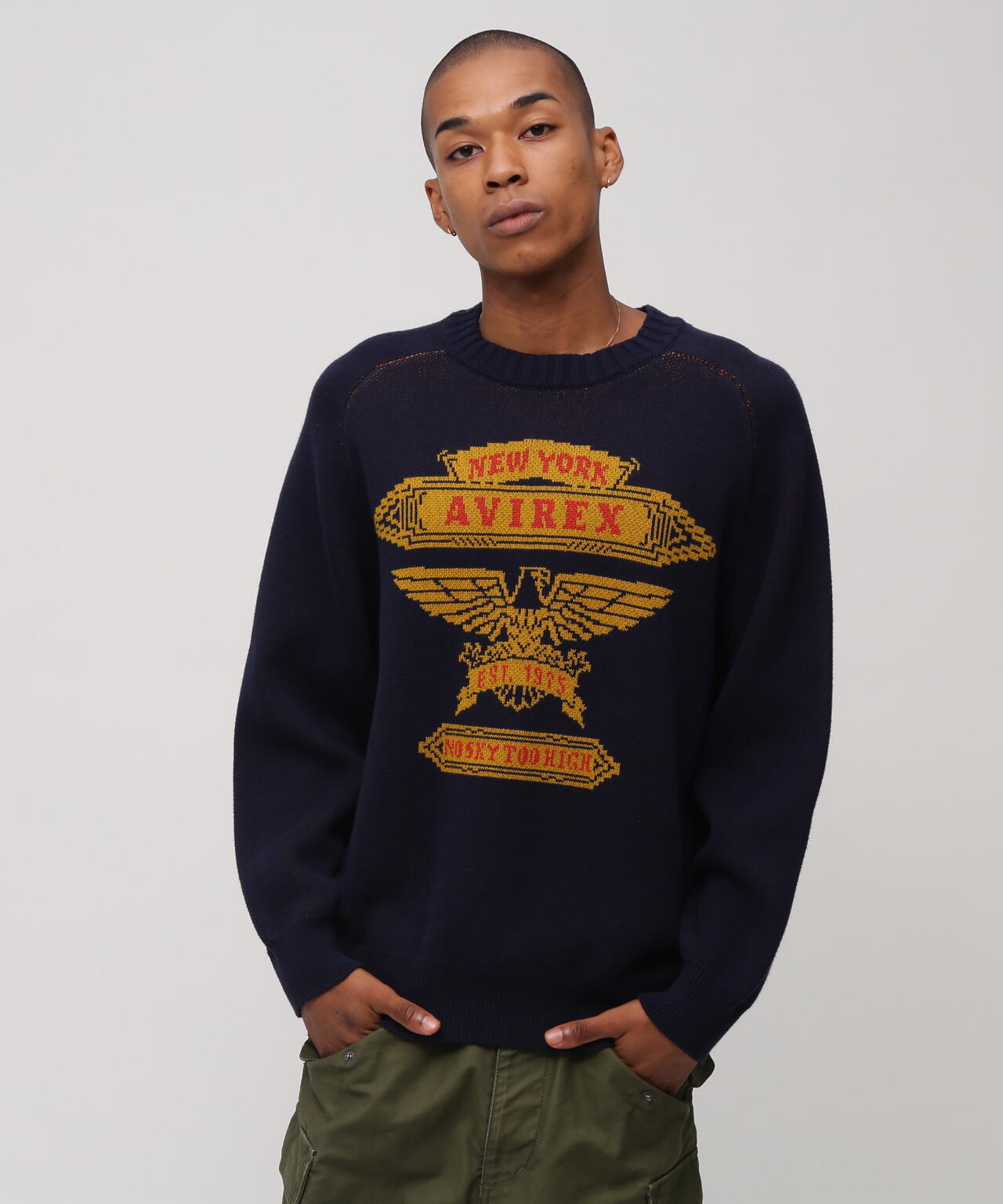 FREEDOM SLEEVE COTTON KNIT EAGLES