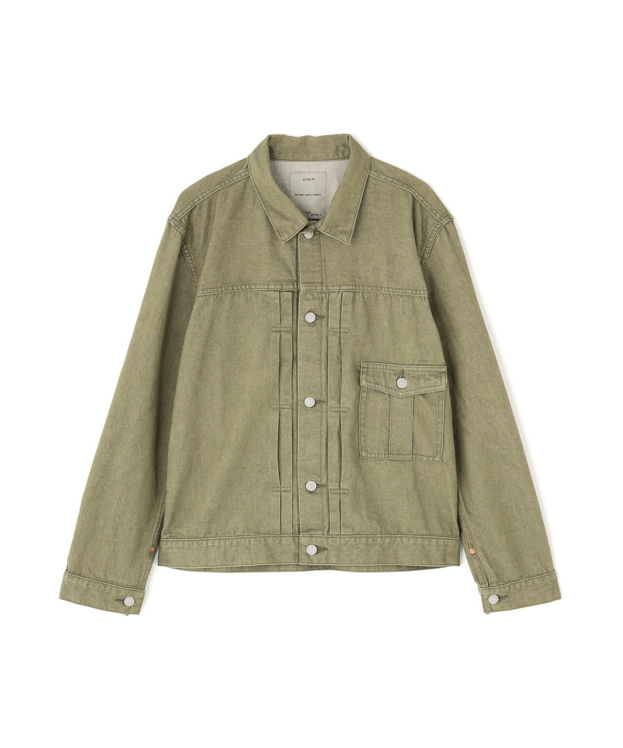 《TFQP by HANDROOM》GREEN SELVEDGE MILITARY DENIM JACKET