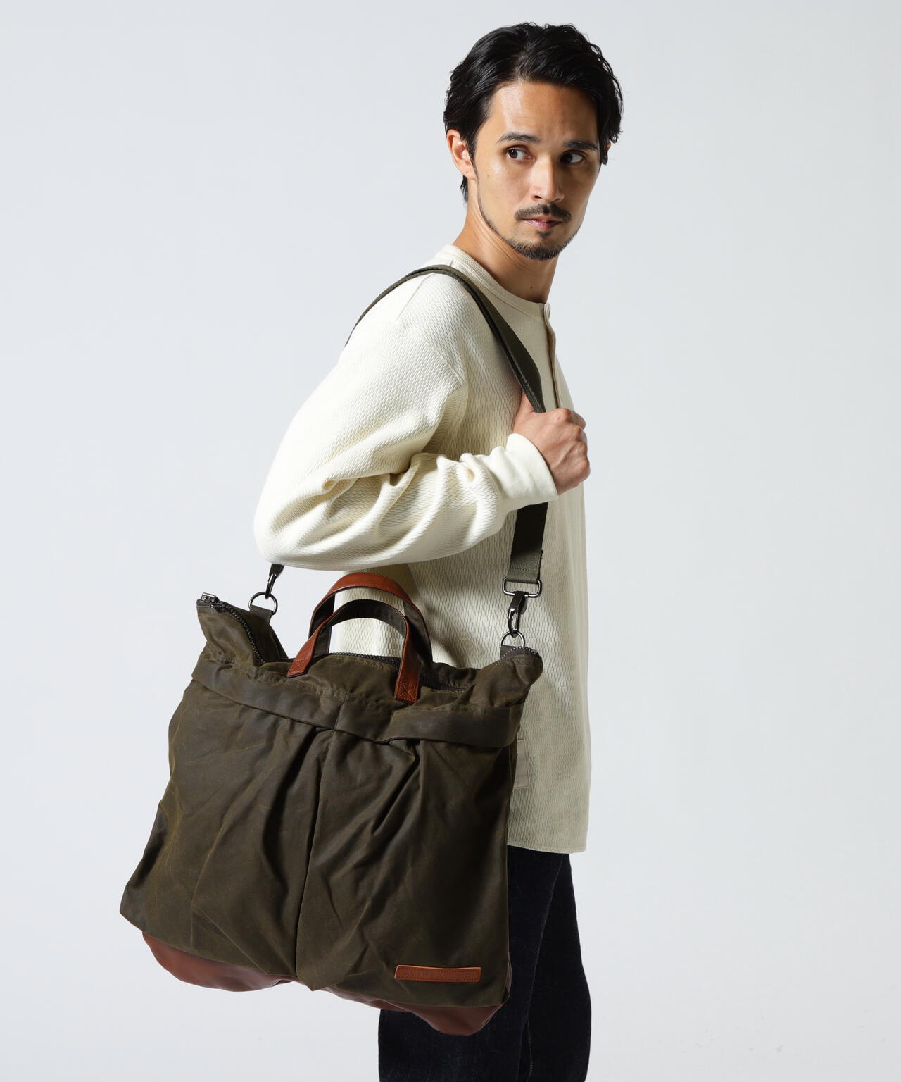 MILITARY FABRIC OILED CLOTH HELMET BAG