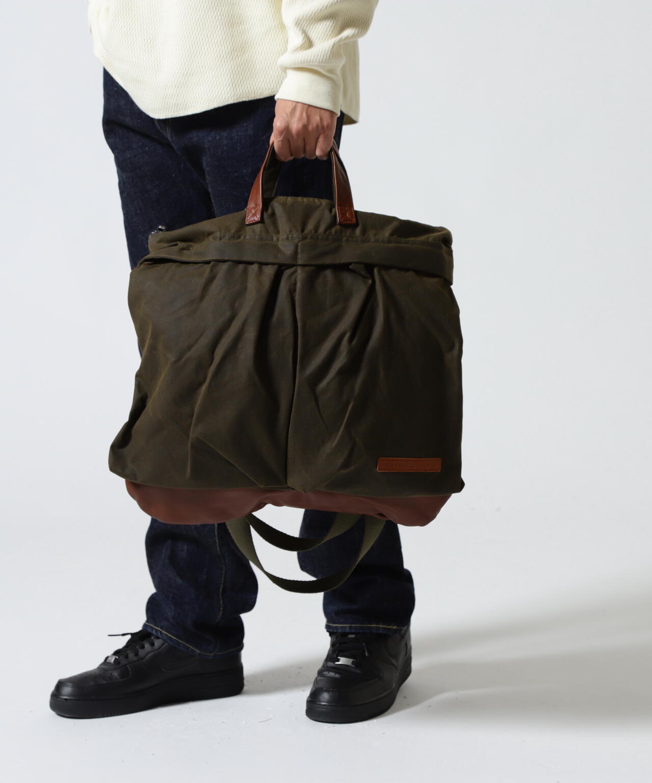 MILITARY FABRIC OILED CLOTH HELMET BAG