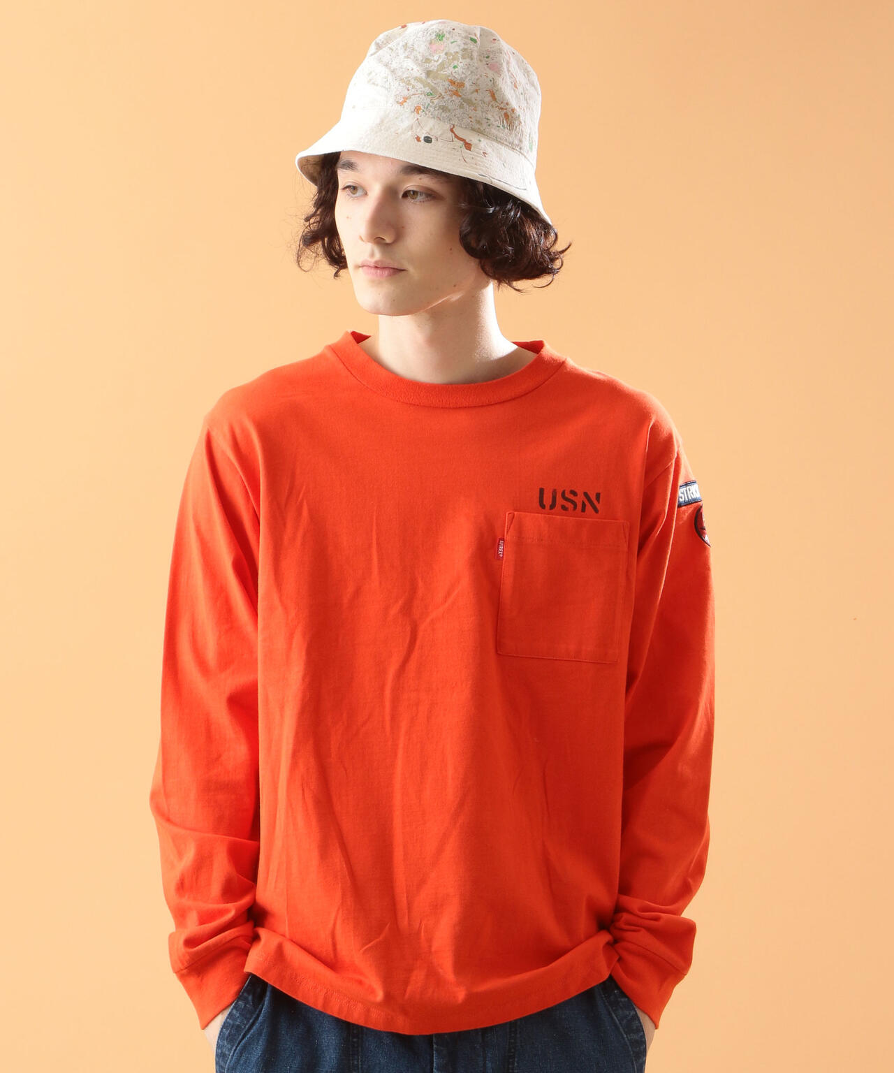 NAVAL PATCH LONGSLEEVE T-SHIRT / ネイバル パッチ ロングスリーブ Tシャツ / AVIREX