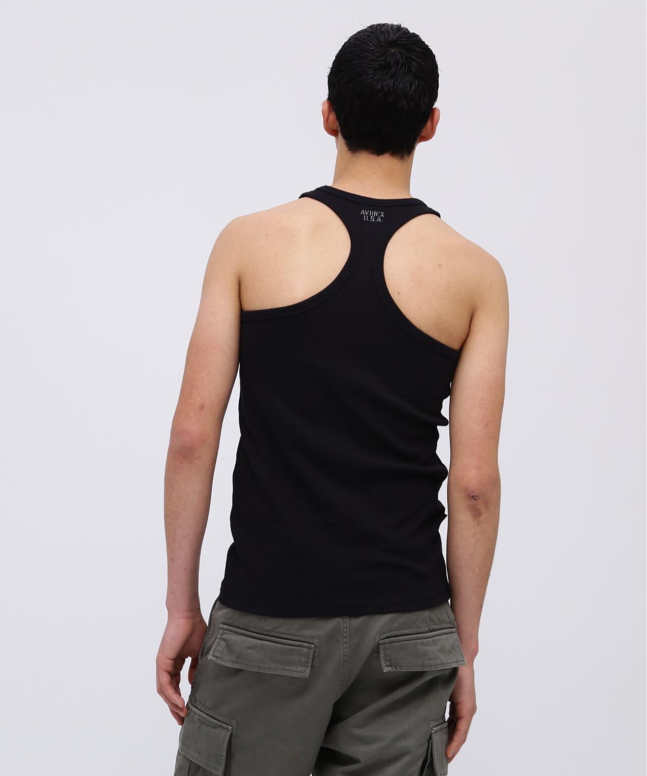 《DAILY/デイリー》RIB TANK TOP BACK CROSS/リブ タンクトップ バッククロス デイリーウェア