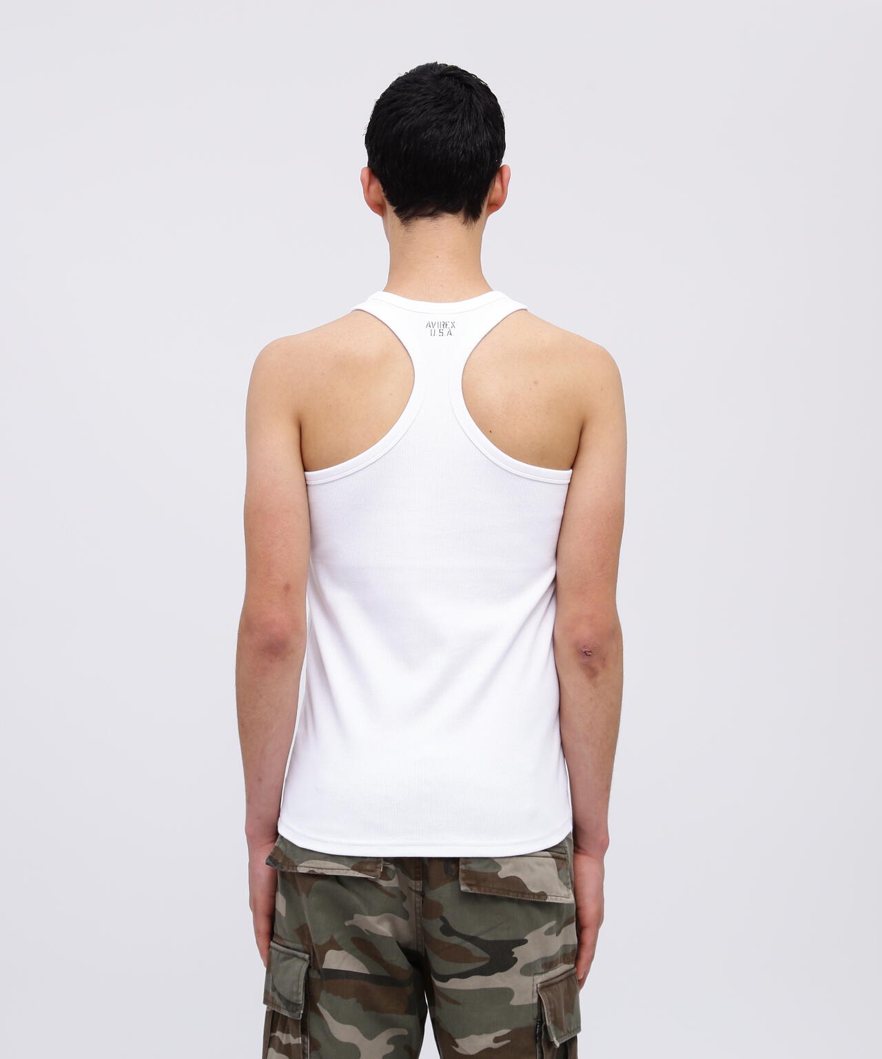 《DAILY/デイリー》RIB TANK TOP BACK CROSS/リブ タンクトップ バッククロス デイリーウェア