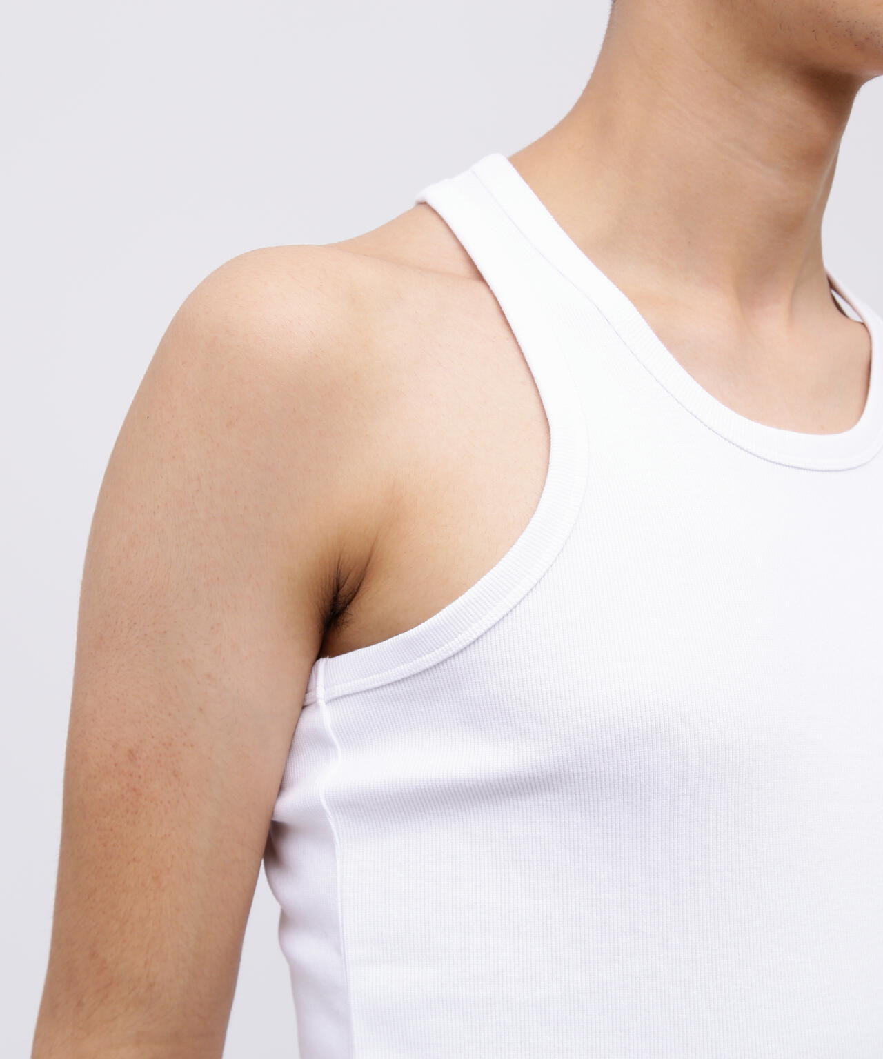 《DAILY/デイリー》RIB TANK TOP BACK CROSS/リブ タンクトップ バッククロス デイリーウェア