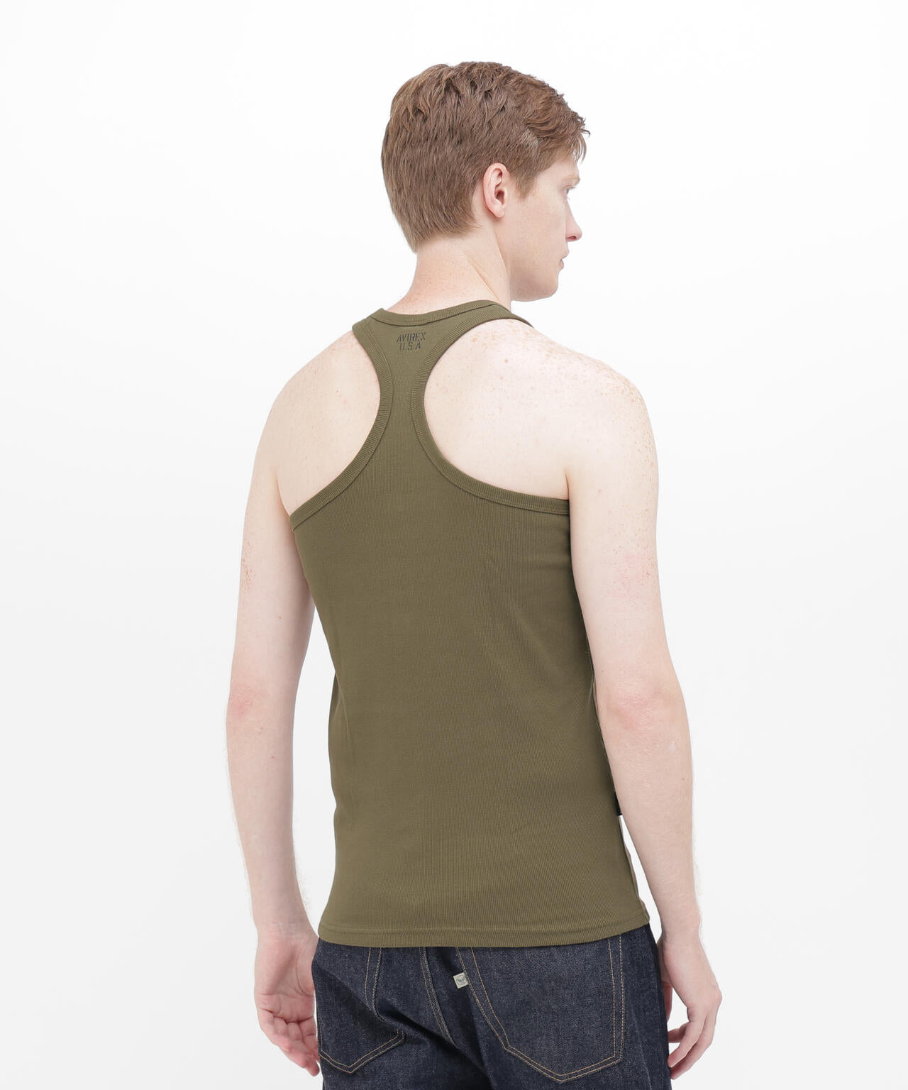 《DAILY/デイリー》RIB TANK TOP BACK CROSS/リブ タンクトップ バッククロス デイリーウェア
