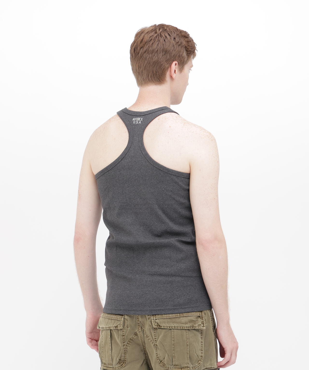 《DAILY/デイリー》RIB TANK TOP BACK CROSS/リブ タンクトップ バッククロス デイリーウェア