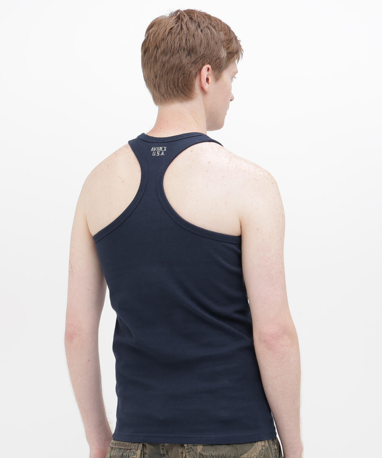 《DAILY/デイリー》RIB TANK TOP BACK CROSS/リブ タンクトップ バッククロス デイリーウェア