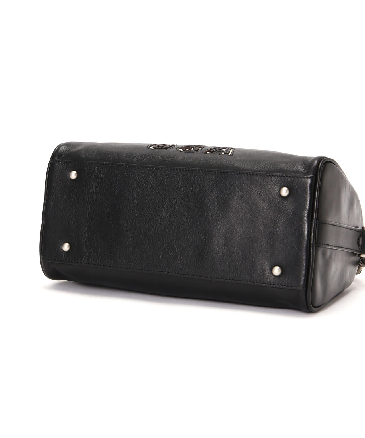 VARSITY LEATHER MINI DUFFLE BAG/バーシティーミニダッフルバッグ