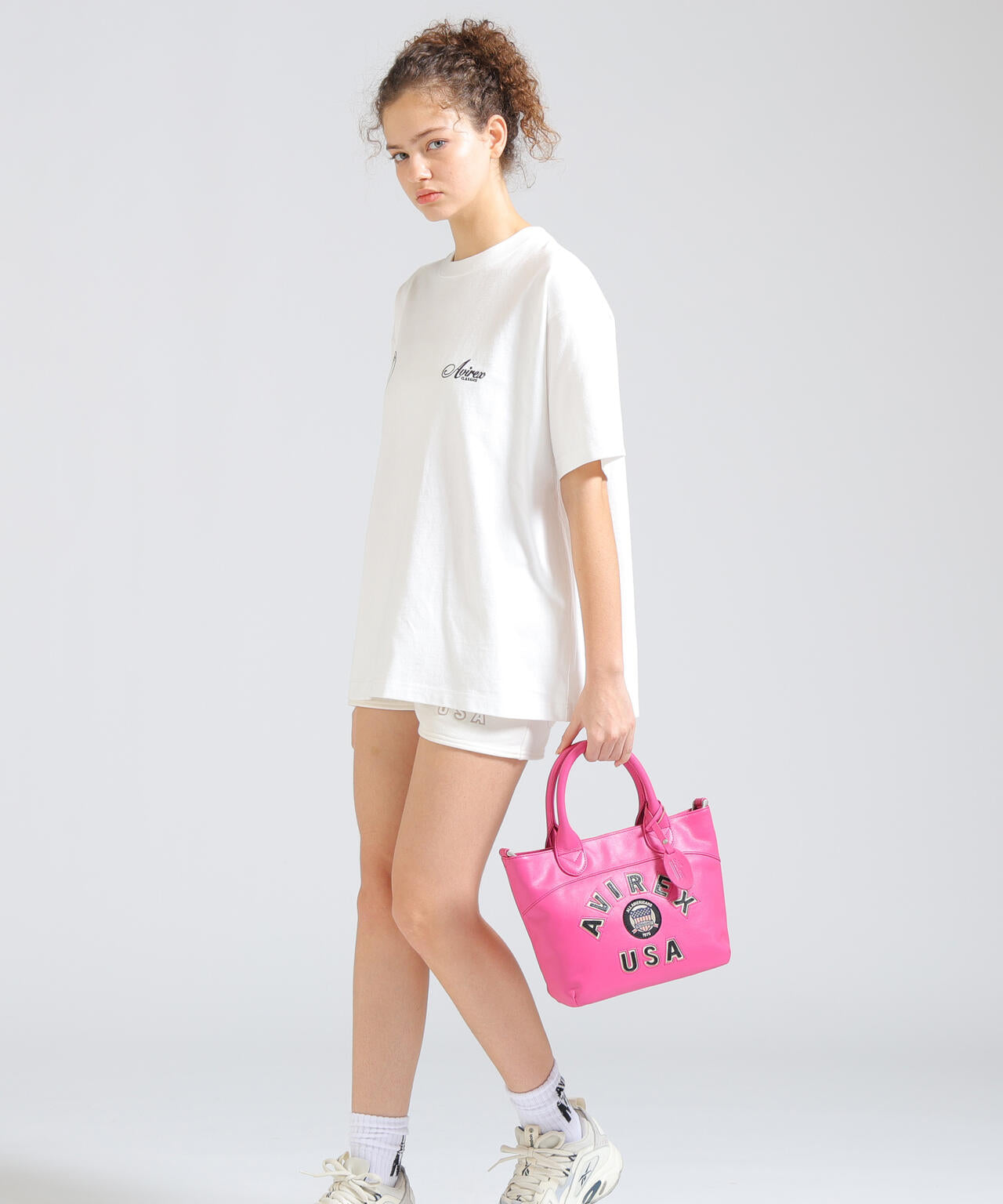 VARSITY LEATHER MINI TOTE BAG / AVX5626