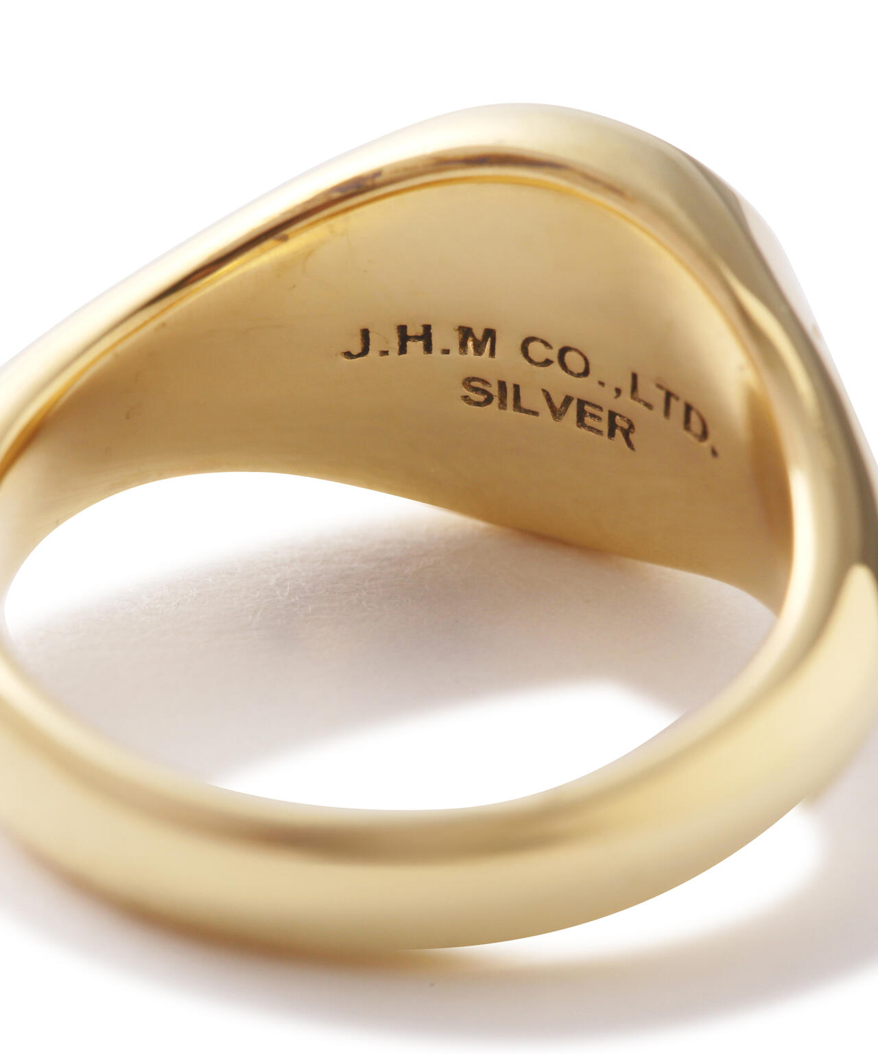 《AVIREXby J.H.M CO.,LTD. 》"VARSITY" SIGNATURE RING GOLD PLATED /