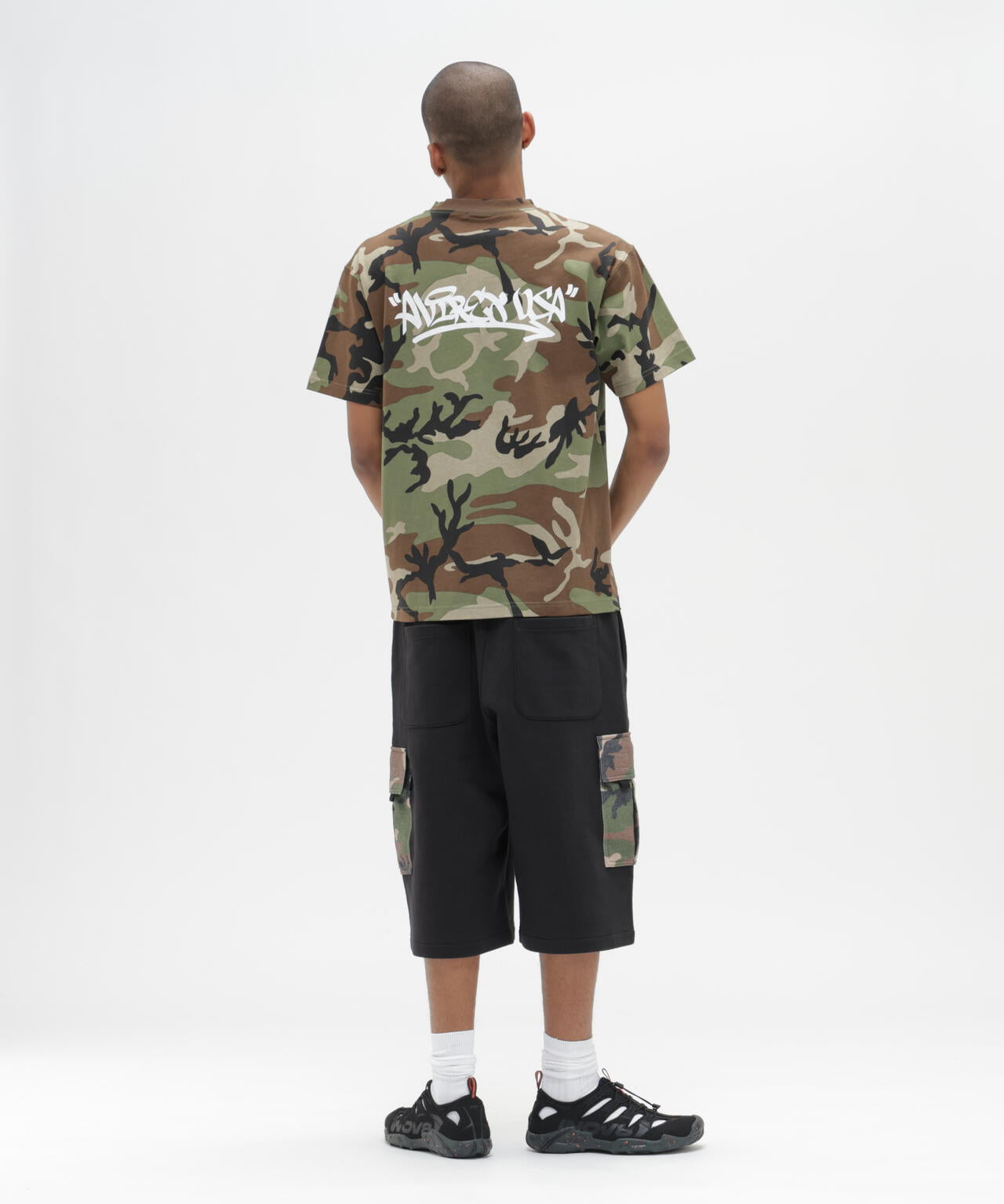 SWEAT CAMO CARGO SHORTS
