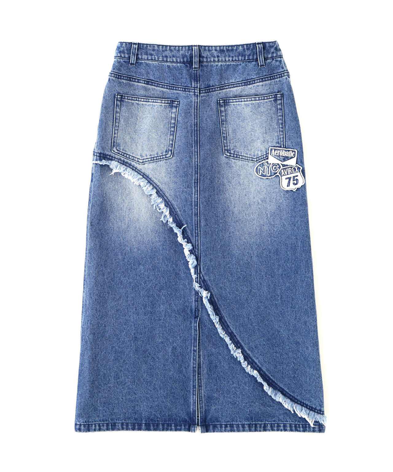 WAPPEN DENIM LONG SKIRT