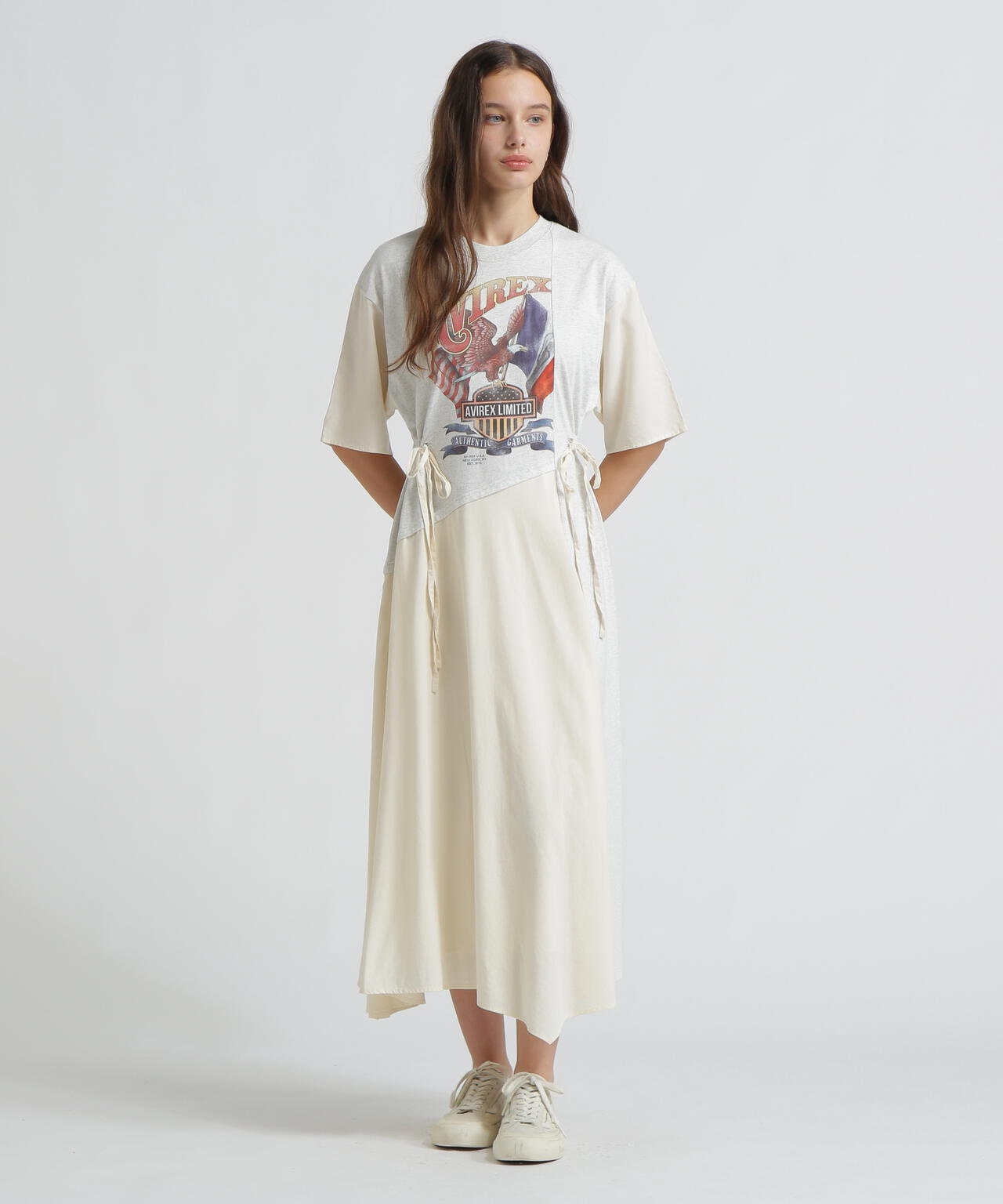 《直営店限定》REMAKE‐STYLE DRESS WITH EAGLE PRINT