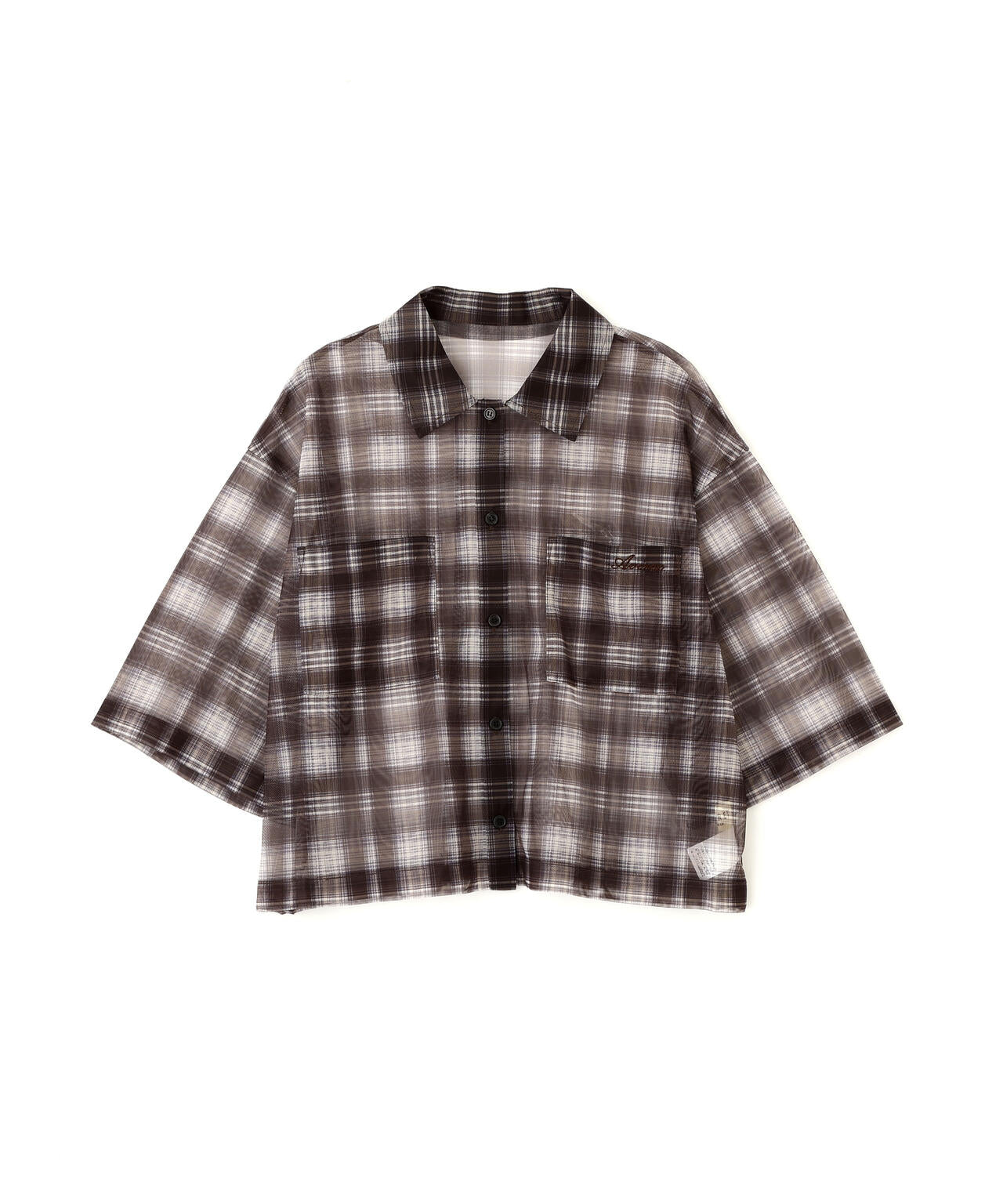 《直営店限定》SHEER CHECK SHIRT