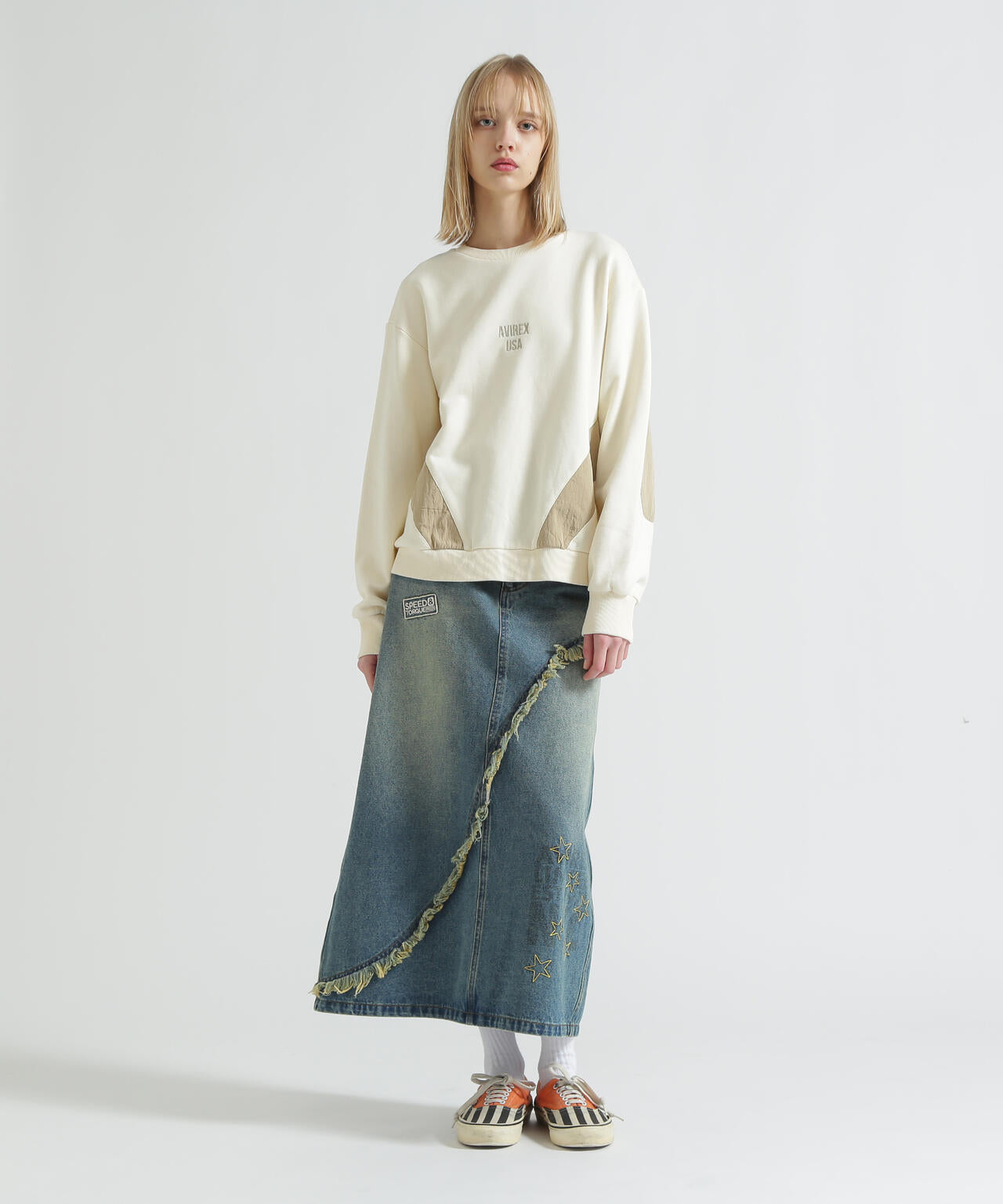COLOR BLOCK MILITARY PULLOVER